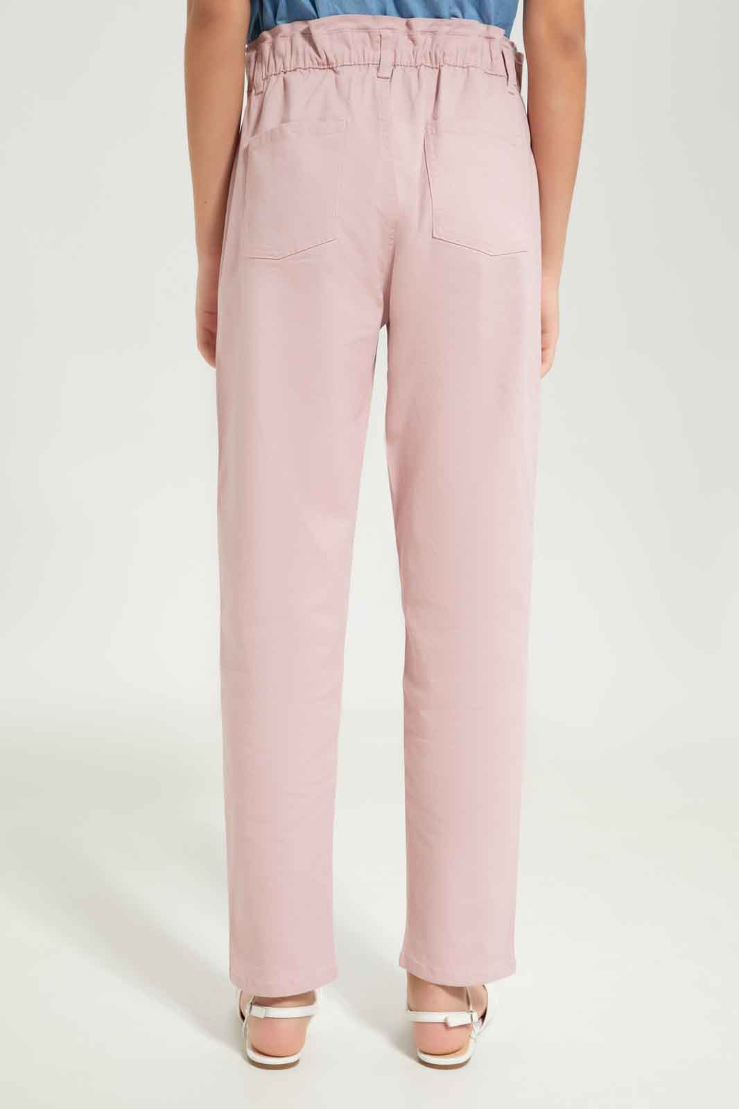 Redtag-Girls-Pink-Baggy-Category:Jeggings,-Colour:Apricot,-Deals:New-In,-Dept:Girls,-Filter:Senior-Girls-(8-to-14-Yrs),-FIT-WALL-(FTW),-GSR-Jeggings,-New-In-GSR-APL,-Non-Sale,-S23B,-Section:Girls-(0-to-14Yrs)-Senior-Girls-9 to 14 Years