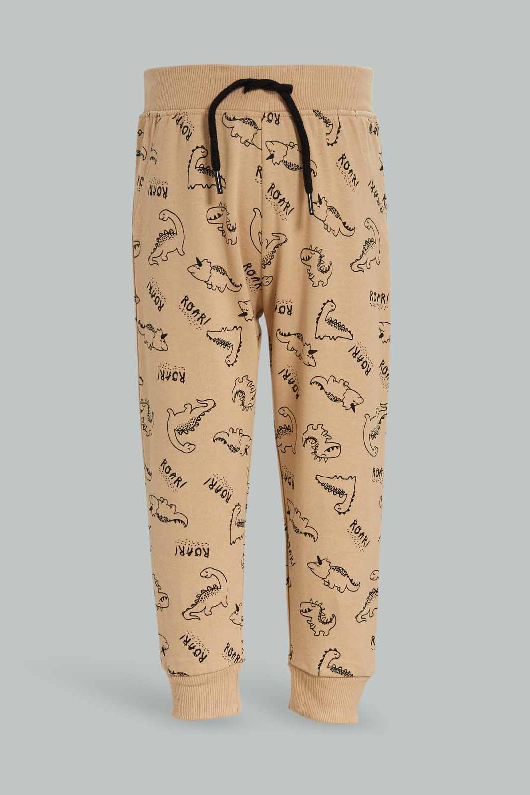 Redtag-Boys-2Pk-Black-Jogger-Category:Joggers,-Colour:Beige,-Deals:New-In,-Dept:Boys,-Filter:Infant-Boys-(3-to-24-Mths),-INB-Joggers,-New-In-INB-APL,-Non-Sale,-S23A,-Section:Boys-(0-to-14Yrs)-Infant-Boys-3 to 24 Months