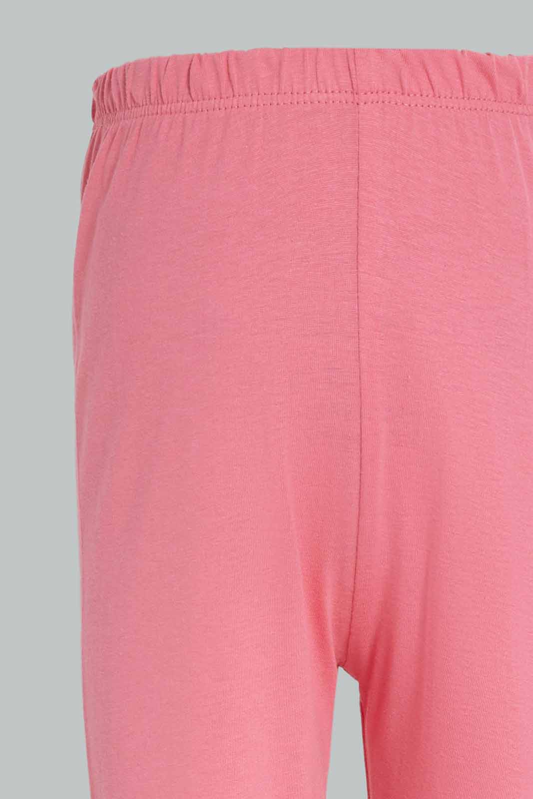 Redtag-Girls-Light-Blue-Placement-Print-Top-With-Pink-Solid-Pyjama-Category:Pyjama-Sets,-Colour:Sky-Blue,-Deals:New-In,-Dept:Girls,-Filter:Infant-Girls-(3-to-24-Mths),-ING-Pyjama-Sets,-New-In-ING-APL,-Non-Sale,-S23A,-Section:Girls-(0-to-14Yrs)-Infant-Girls-3 to 24 Months