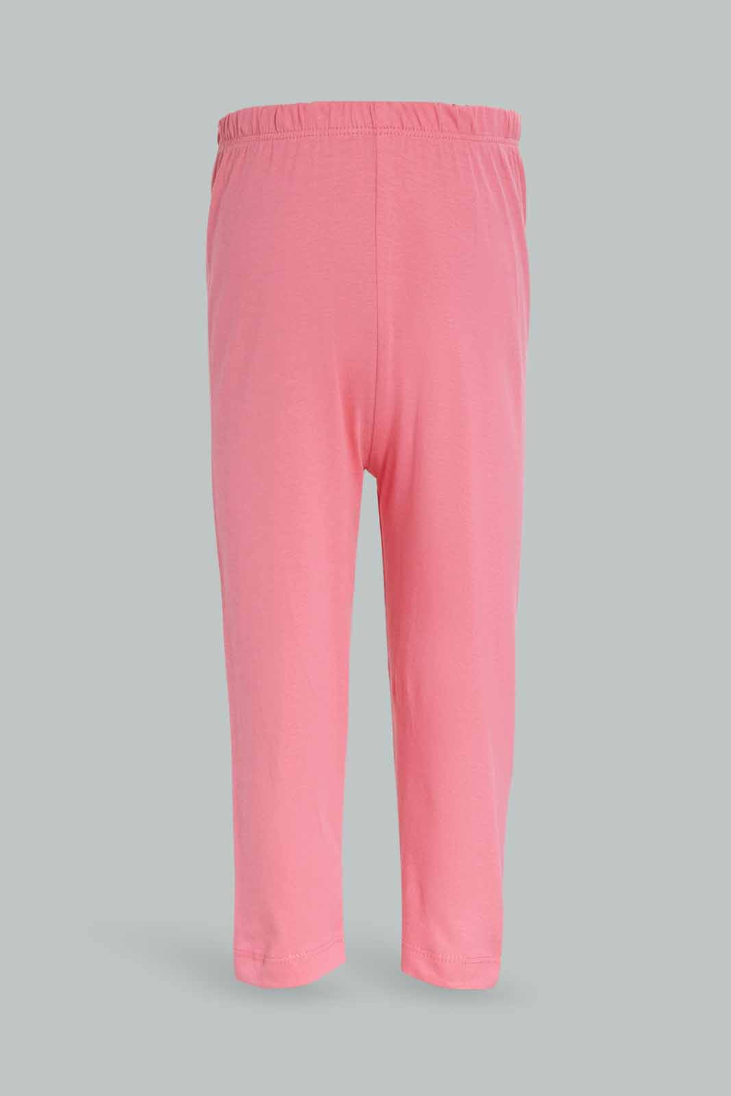 Redtag-Girls-Light-Blue-Placement-Print-Top-With-Pink-Solid-Pyjama-Category:Pyjama-Sets,-Colour:Sky-Blue,-Deals:New-In,-Dept:Girls,-Filter:Infant-Girls-(3-to-24-Mths),-ING-Pyjama-Sets,-New-In-ING-APL,-Non-Sale,-S23A,-Section:Girls-(0-to-14Yrs)-Infant-Girls-3 to 24 Months