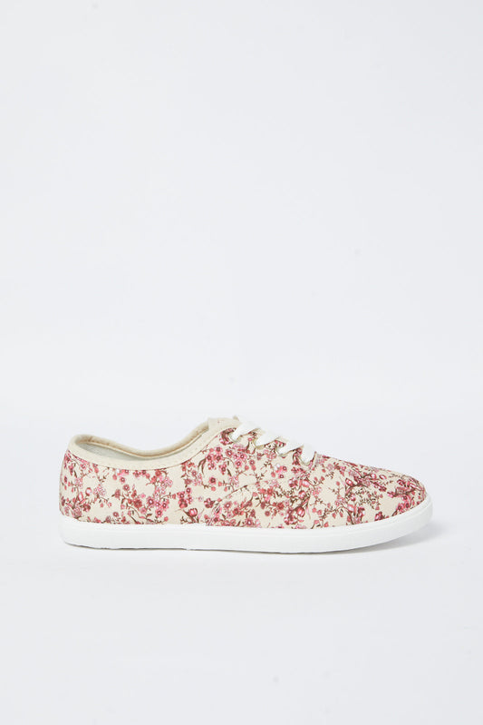 Redtag-Pink-Print-Lace-Up-Shoe-Category:Shoes,-Colour:Pink,-Deals:New-In,-Filter:Women's-Footwear,-N/A,-New-In-Women-FOO,-Non-Sale,-S23B,-Section:Women,-Women-Shoes-Women's-