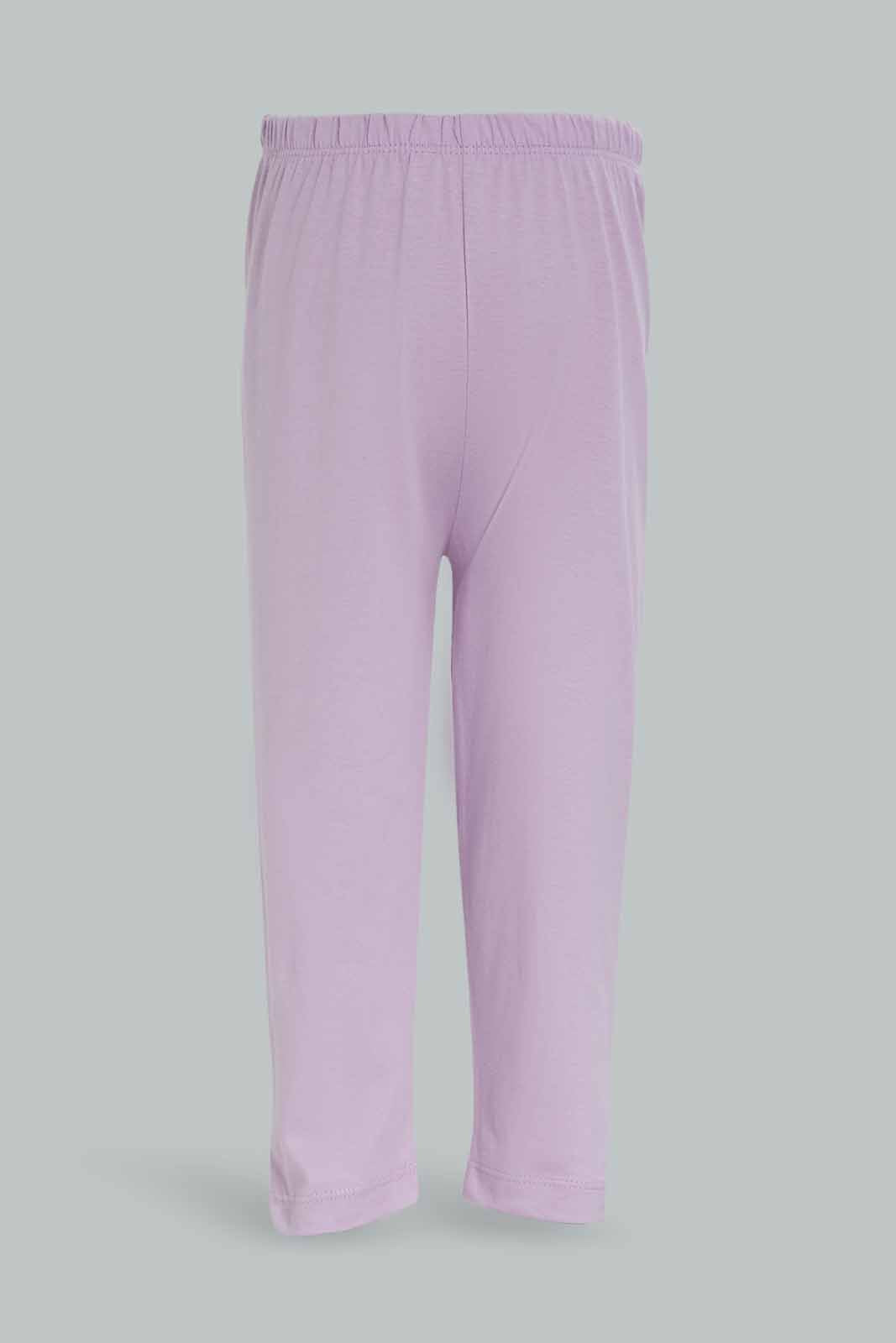 Redtag-Girls-Assorted-Lilac-And-Grey-4-Pc-Pack-Pyjama-Set-Category:Pyjama-Sets,-Colour:Assorted,-Deals:New-In,-Dept:Girls,-Filter:Infant-Girls-(3-to-24-Mths),-ING-Pyjama-Sets,-New-In-ING-APL,-Non-Sale,-S23A,-Section:Girls-(0-to-14Yrs)-Infant-Girls-3 to 24 Months