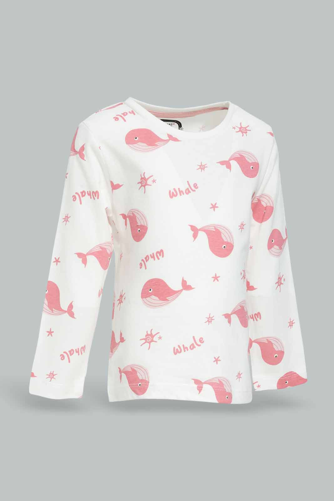 Redtag-Girls-Assorted-Pink-And-White-4-Pc-Pack-Pyjama-Set-Category:Pyjama-Sets,-Colour:Assorted,-Deals:New-In,-Dept:Girls,-Filter:Infant-Girls-(3-to-24-Mths),-ING-Pyjama-Sets,-New-In-ING-APL,-Non-Sale,-S23A,-Section:Girls-(0-to-14Yrs)-Infant-Girls-3 to 24 Months