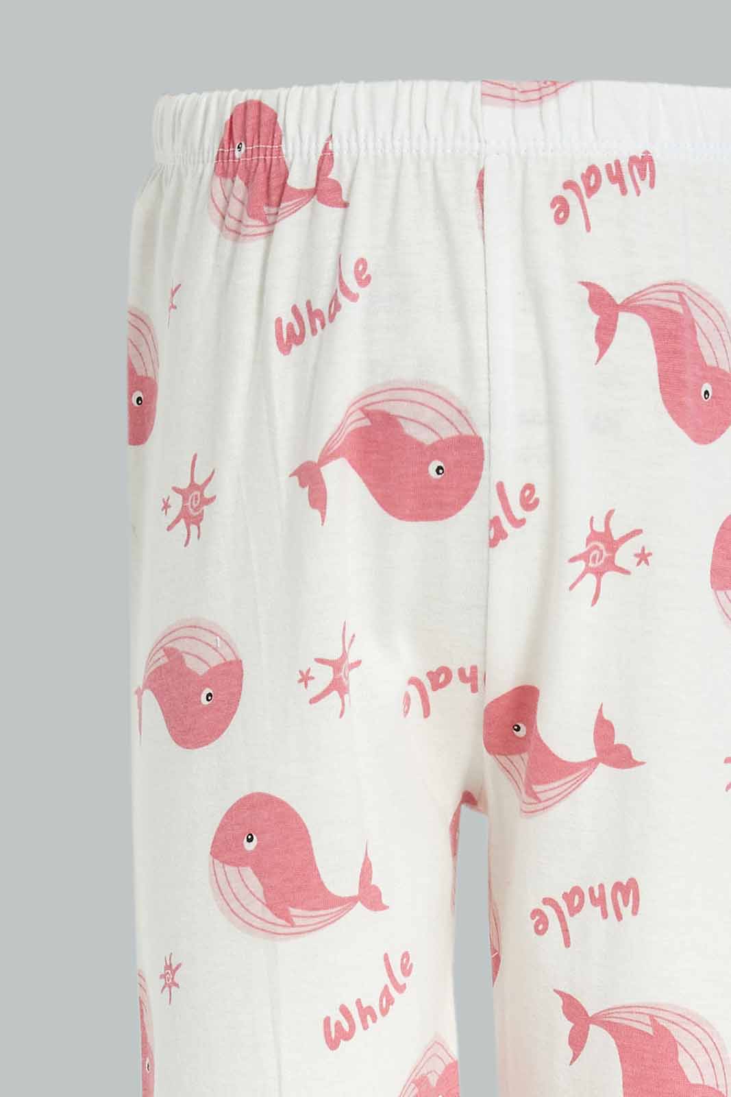 Redtag-Girls-Assorted-Pink-And-White-4-Pc-Pack-Pyjama-Set-Category:Pyjama-Sets,-Colour:Assorted,-Deals:New-In,-Dept:Girls,-Filter:Infant-Girls-(3-to-24-Mths),-ING-Pyjama-Sets,-New-In-ING-APL,-Non-Sale,-S23A,-Section:Girls-(0-to-14Yrs)-Infant-Girls-3 to 24 Months