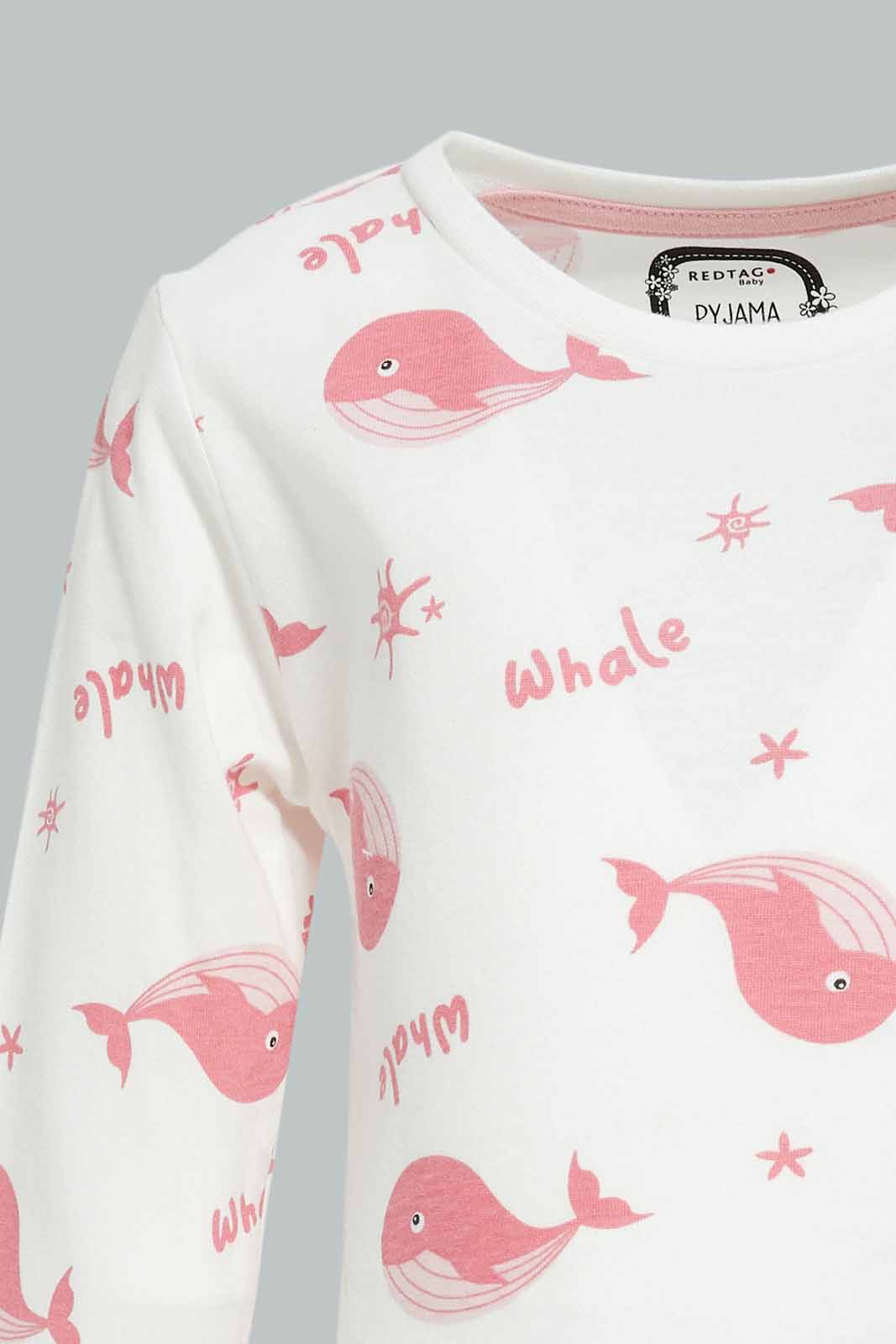 Redtag-Girls-Assorted-Pink-And-White-4-Pc-Pack-Pyjama-Set-Category:Pyjama-Sets,-Colour:Assorted,-Deals:New-In,-Dept:Girls,-Filter:Infant-Girls-(3-to-24-Mths),-ING-Pyjama-Sets,-New-In-ING-APL,-Non-Sale,-S23A,-Section:Girls-(0-to-14Yrs)-Infant-Girls-3 to 24 Months