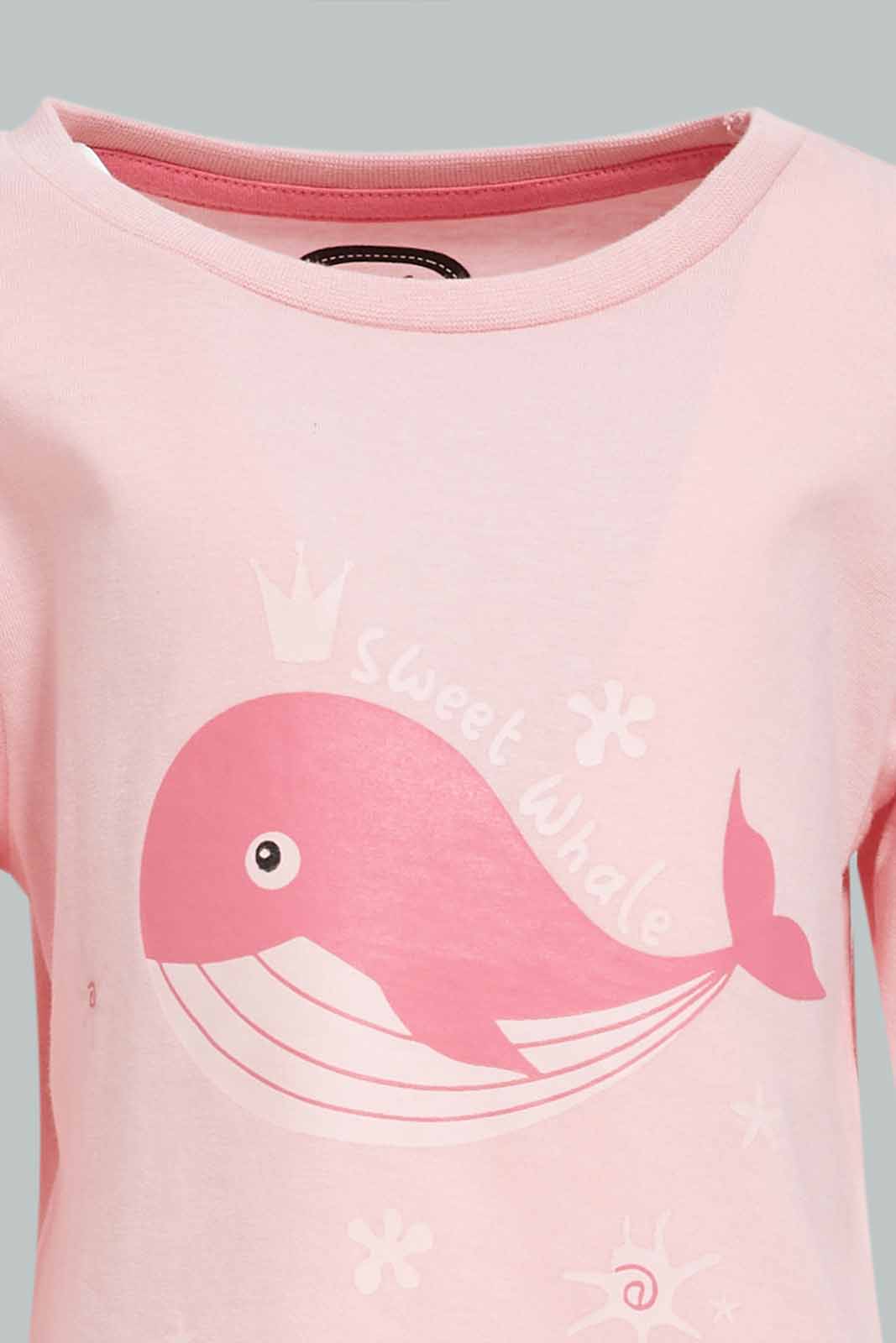 Redtag-Girls-Assorted-Pink-And-White-4-Pc-Pack-Pyjama-Set-Category:Pyjama-Sets,-Colour:Assorted,-Deals:New-In,-Dept:Girls,-Filter:Infant-Girls-(3-to-24-Mths),-ING-Pyjama-Sets,-New-In-ING-APL,-Non-Sale,-S23A,-Section:Girls-(0-to-14Yrs)-Infant-Girls-3 to 24 Months