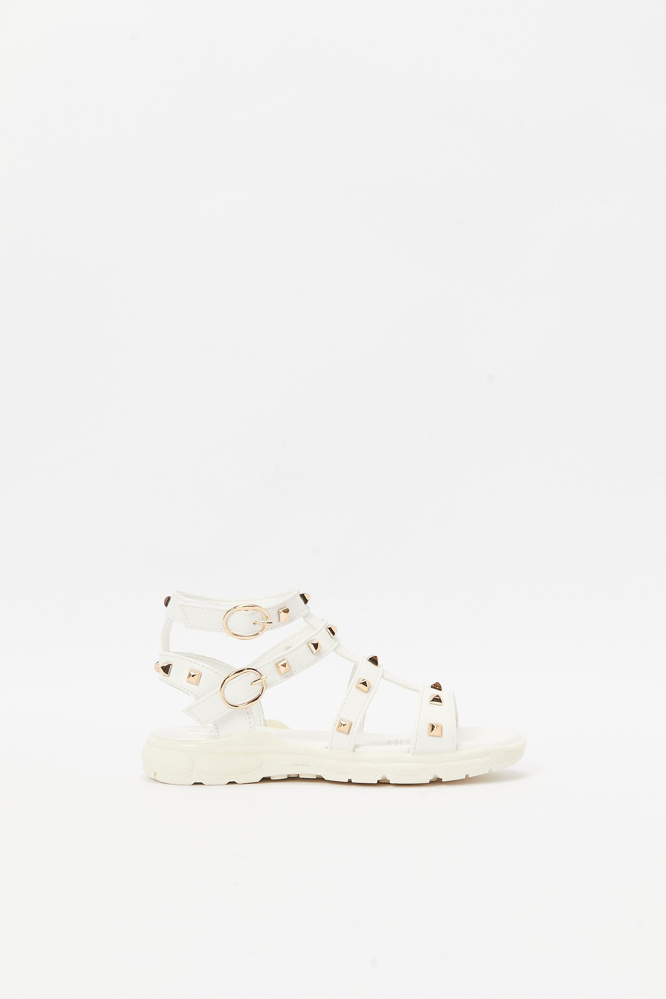 Redtag-White-Stud-Sandal-Category:Shoes,-Colour:White,-Deals:New-In,-Filter:Girls-Footwear-(5-to-14-Yrs),-GSR-Sandals,-N/A,-New-In-GSR-FOO,-Non-Sale,-S23B,-Section:Girls-(0-to-14Yrs)-Senior-Girls-5 to 14 Years