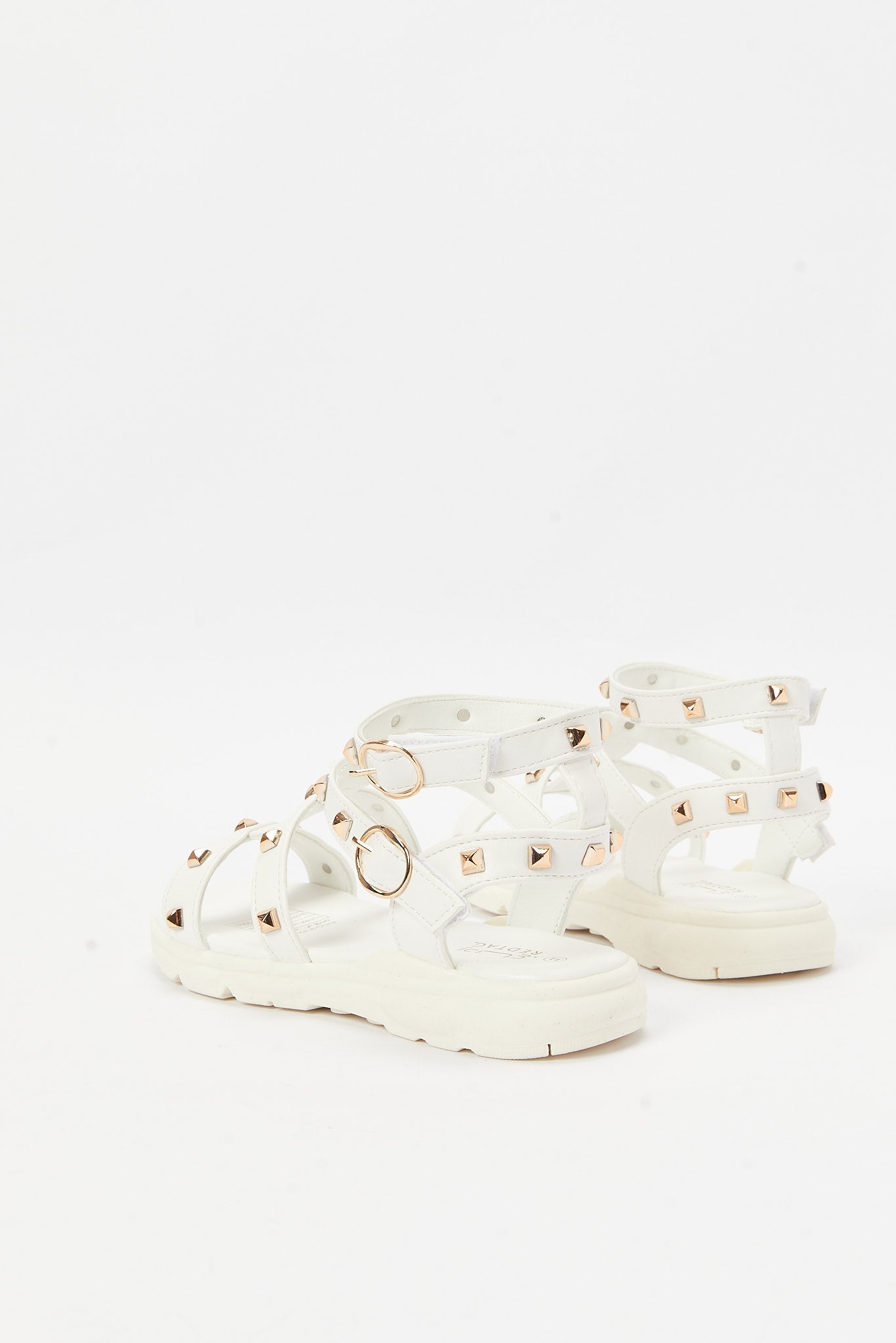 Redtag-White-Stud-Sandal-Category:Shoes,-Colour:White,-Deals:New-In,-Filter:Girls-Footwear-(5-to-14-Yrs),-GSR-Sandals,-N/A,-New-In-GSR-FOO,-Non-Sale,-S23B,-Section:Girls-(0-to-14Yrs)-Senior-Girls-5 to 14 Years