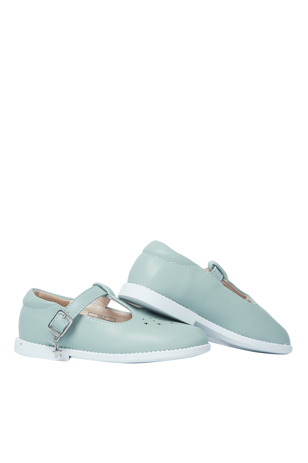 Redtag-Green-Laser-Cut-Ballerina-Category:Shoes,-Colour:Green,-Deals:New-In,-Filter:Girls-Footwear-(3-to-5-Yrs),-GIR-Shoes,-N/A,-New-In-GIR-FOO,-Non-Sale,-S23A,-Section:Girls-(0-to-14Yrs)-Girls-3 to 5 Years