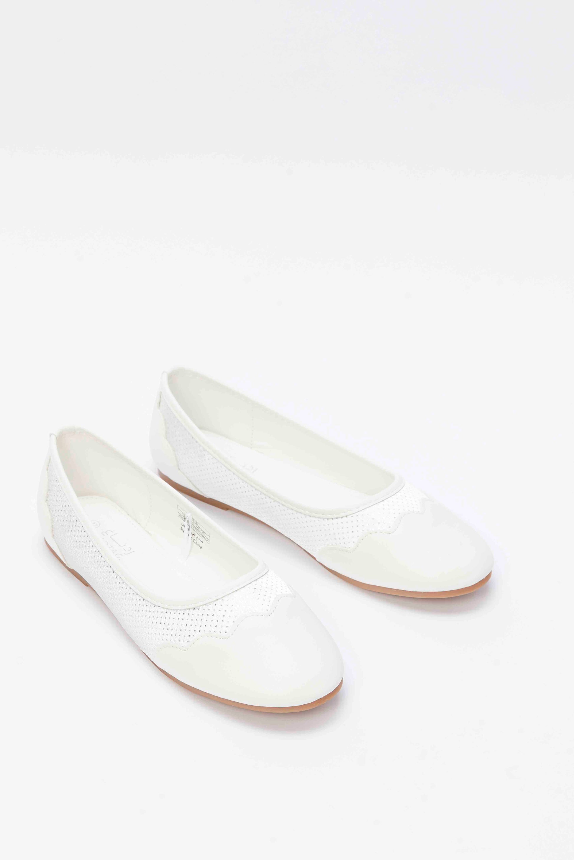 Redtag-White-Ballerina-Category:Shoes,-Colour:White,-Deals:New-In,-Filter:Girls-Footwear-(5-to-14-Yrs),-GSR-Shoes,-N/A,-New-In-GSR-FOO,-Non-Sale,-S23A,-Section:Girls-(0-to-14Yrs)-Senior-Girls-5 to 14 Years