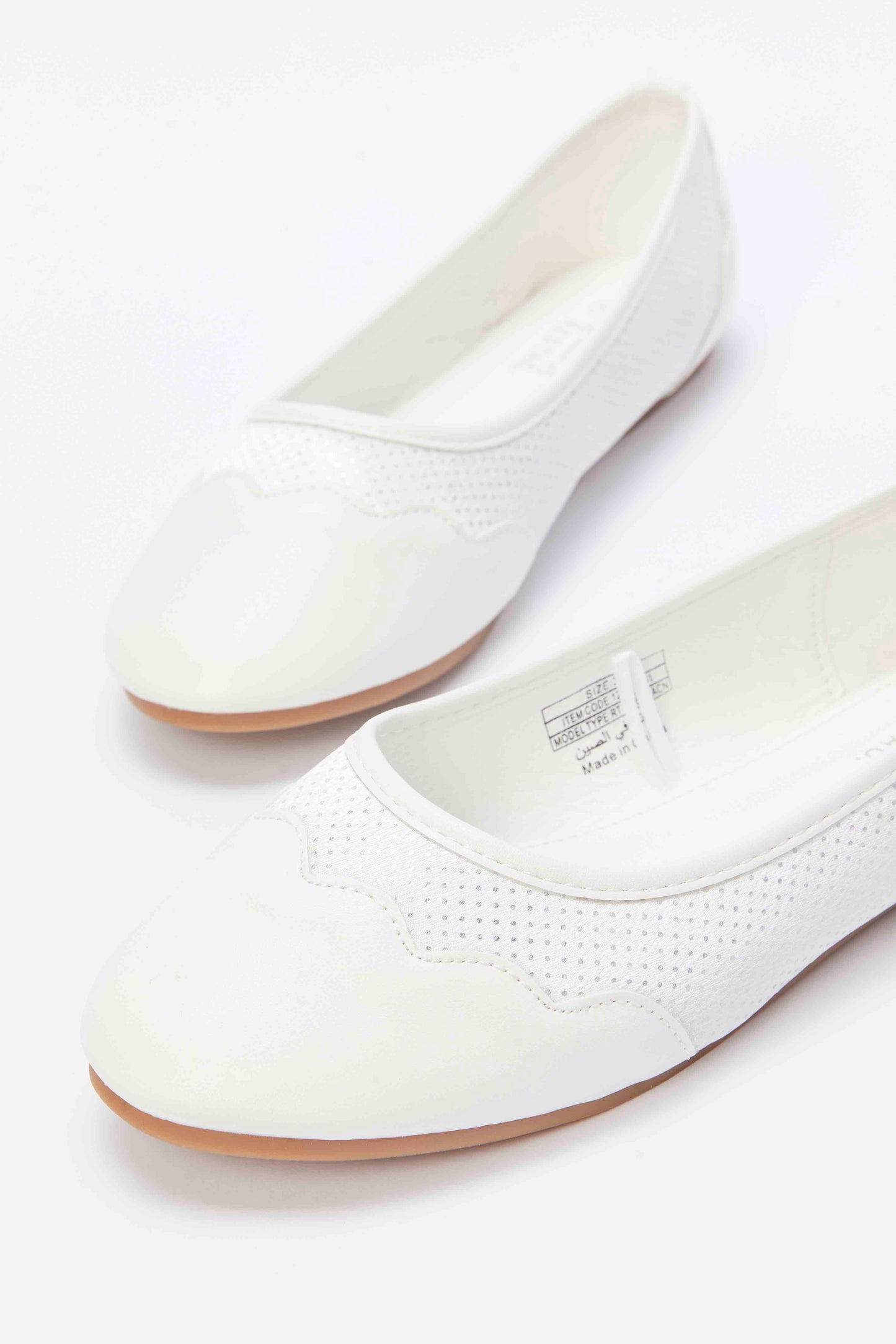 Redtag-White-Ballerina-Category:Shoes,-Colour:White,-Deals:New-In,-Filter:Girls-Footwear-(5-to-14-Yrs),-GSR-Shoes,-N/A,-New-In-GSR-FOO,-Non-Sale,-S23A,-Section:Girls-(0-to-14Yrs)-Senior-Girls-5 to 14 Years