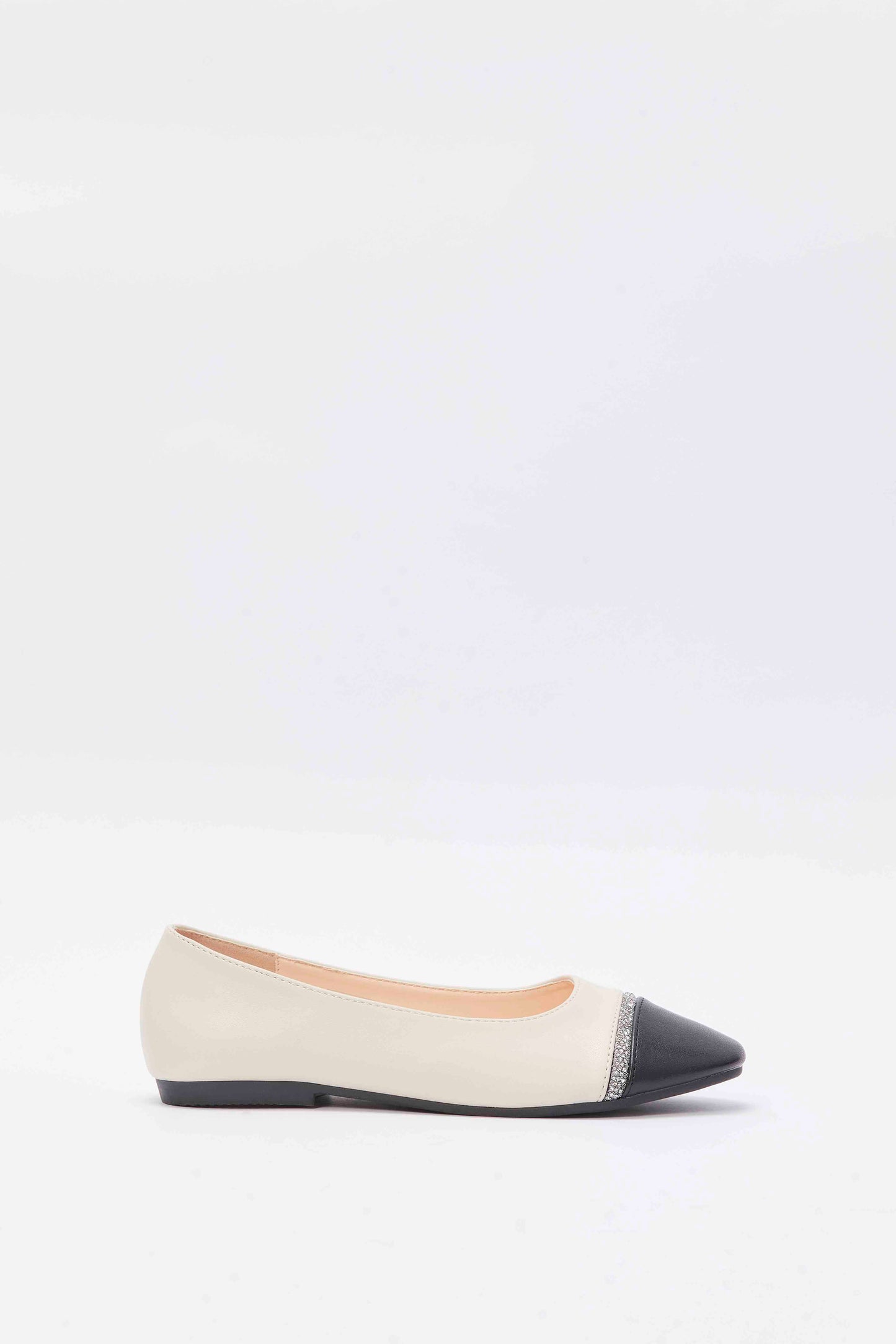 Redtag-Beige-Diamante-Trim-Ballerina-Category:Shoes,-Colour:Beige,-Deals:New-In,-Filter:Girls-Footwear-(5-to-14-Yrs),-GSR-Shoes,-N/A,-New-In-GSR-FOO,-Non-Sale,-S23A,-Section:Girls-(0-to-14Yrs)-Senior-Girls-5 to 14 Years