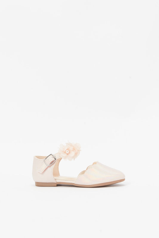 Redtag-Pink-Lace-Floral-Ballerina-Category:Shoes,-Colour:Pink,-Deals:New-In,-Filter:Girls-Footwear-(3-to-5-Yrs),-GIR-Shoes,-N/A,-New-In-GIR-FOO,-Non-Sale,-S23B,-Section:Girls-(0-to-14Yrs)-Girls-3 to 5 Years