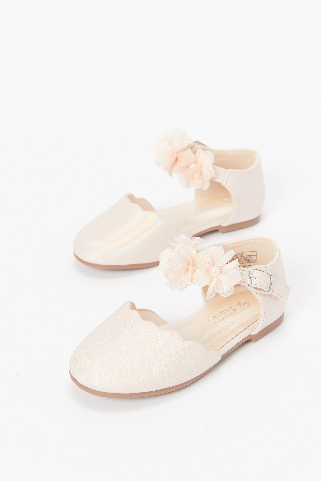 Redtag-Pink-Lace-Floral-Ballerina-Category:Shoes,-Colour:Pink,-Deals:New-In,-Filter:Girls-Footwear-(3-to-5-Yrs),-GIR-Shoes,-N/A,-New-In-GIR-FOO,-Non-Sale,-S23B,-Section:Girls-(0-to-14Yrs)-Girls-3 to 5 Years