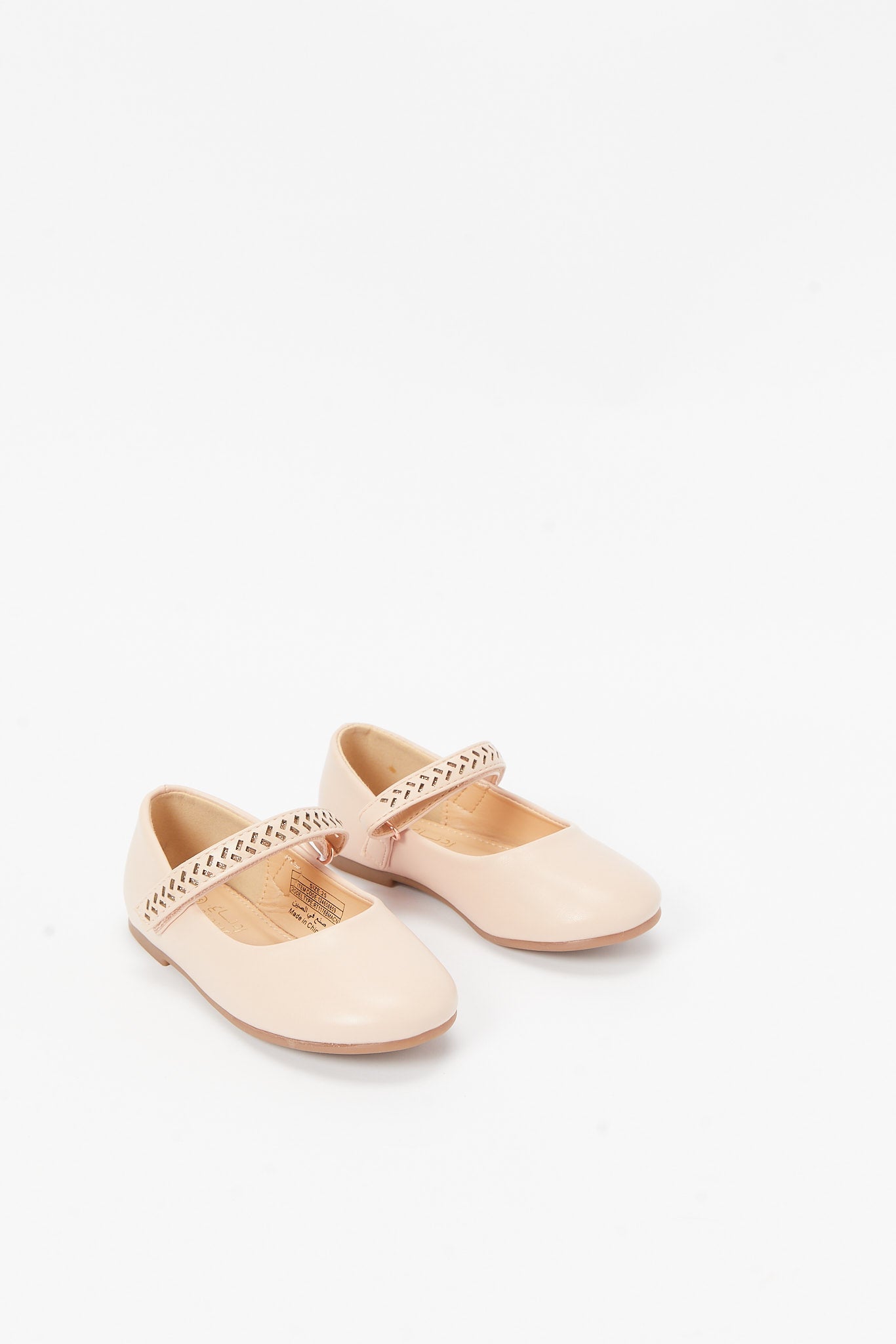 Redtag-Gold-Diamante-Trim-Ballerina-Category:Shoes,-Colour:Gold,-Deals:New-In,-Filter:Girls-Footwear-(3-to-5-Yrs),-GIR-Shoes,-N/A,-New-In-GIR-FOO,-Non-Sale,-S23B,-Section:Girls-(0-to-14Yrs)-Girls-3 to 5 Years