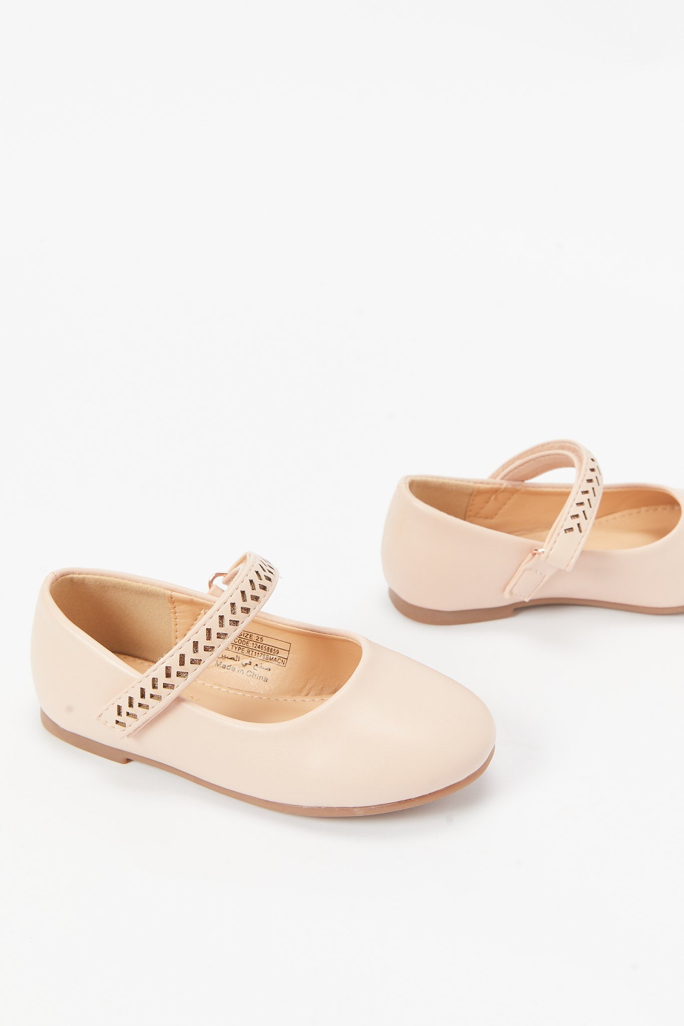 Redtag-Gold-Diamante-Trim-Ballerina-Category:Shoes,-Colour:Gold,-Deals:New-In,-Filter:Girls-Footwear-(3-to-5-Yrs),-GIR-Shoes,-N/A,-New-In-GIR-FOO,-Non-Sale,-S23B,-Section:Girls-(0-to-14Yrs)-Girls-3 to 5 Years