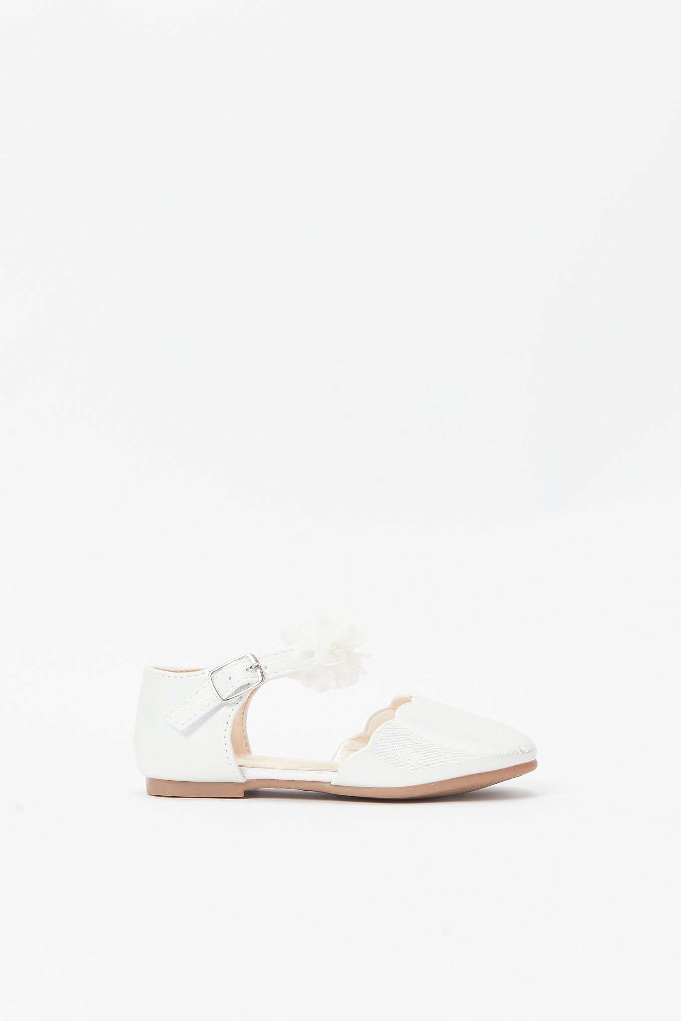 Redtag-White-Lace-Floral-Ballerina-Category:Shoes,-Colour:White,-Deals:New-In,-Filter:Girls-Footwear-(3-to-5-Yrs),-GIR-Shoes,-N/A,-New-In-GIR-FOO,-Non-Sale,-S23B,-Section:Girls-(0-to-14Yrs)-Girls-3 to 5 Years