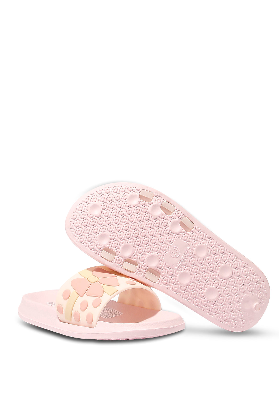 Redtag-Pale-Pink-Bow-Slide-Category:Shoes,-Colour:Pink,-Deals:New-In,-Filter:Girls-Footwear-(5-to-14-Yrs),-GSR-Flip-Flops,-N/A,-New-In-GSR-FOO,-Non-Sale,-S23A,-Section:Girls-(0-to-14Yrs)-Senior-Girls-5 to 14 Years