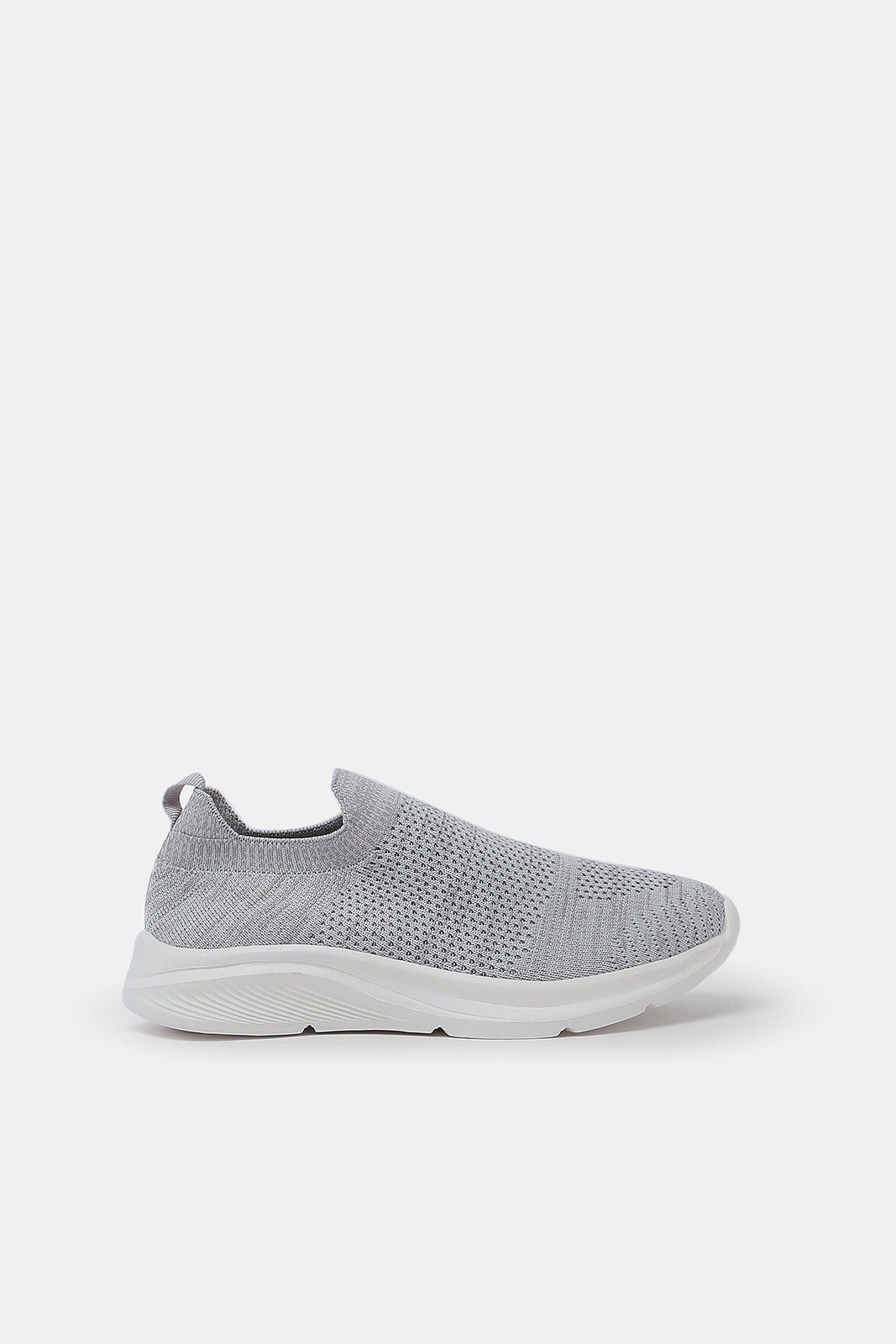 Redtag-Mid-Grey-Knit-Slip-On-BSR-Trainers,-Category:Shoes,-Colour:Grey,-Deals:New-In,-Filter:Boys-Footwear-(5-to-14-Yrs),-N/A,-New-In-BSR-FOO,-Non-Sale,-S23A,-Section:Boys-(0-to-14Yrs)-Senior-Boys-5 to 14 Years