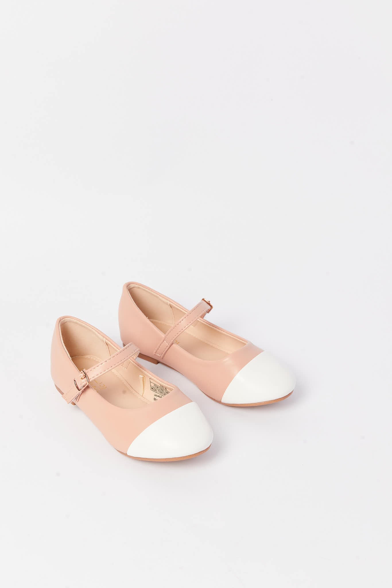 Redtag-Beige-Velcro-Strap-Ballerina-Category:Shoes,-Colour:Beige,-Deals:New-In,-Filter:Girls-Footwear-(3-to-5-Yrs),-GIR-Shoes,-N/A,-New-In-GIR-FOO,-Non-Sale,-S23A,-Section:Girls-(0-to-14Yrs)-Girls-3 to 5 Years