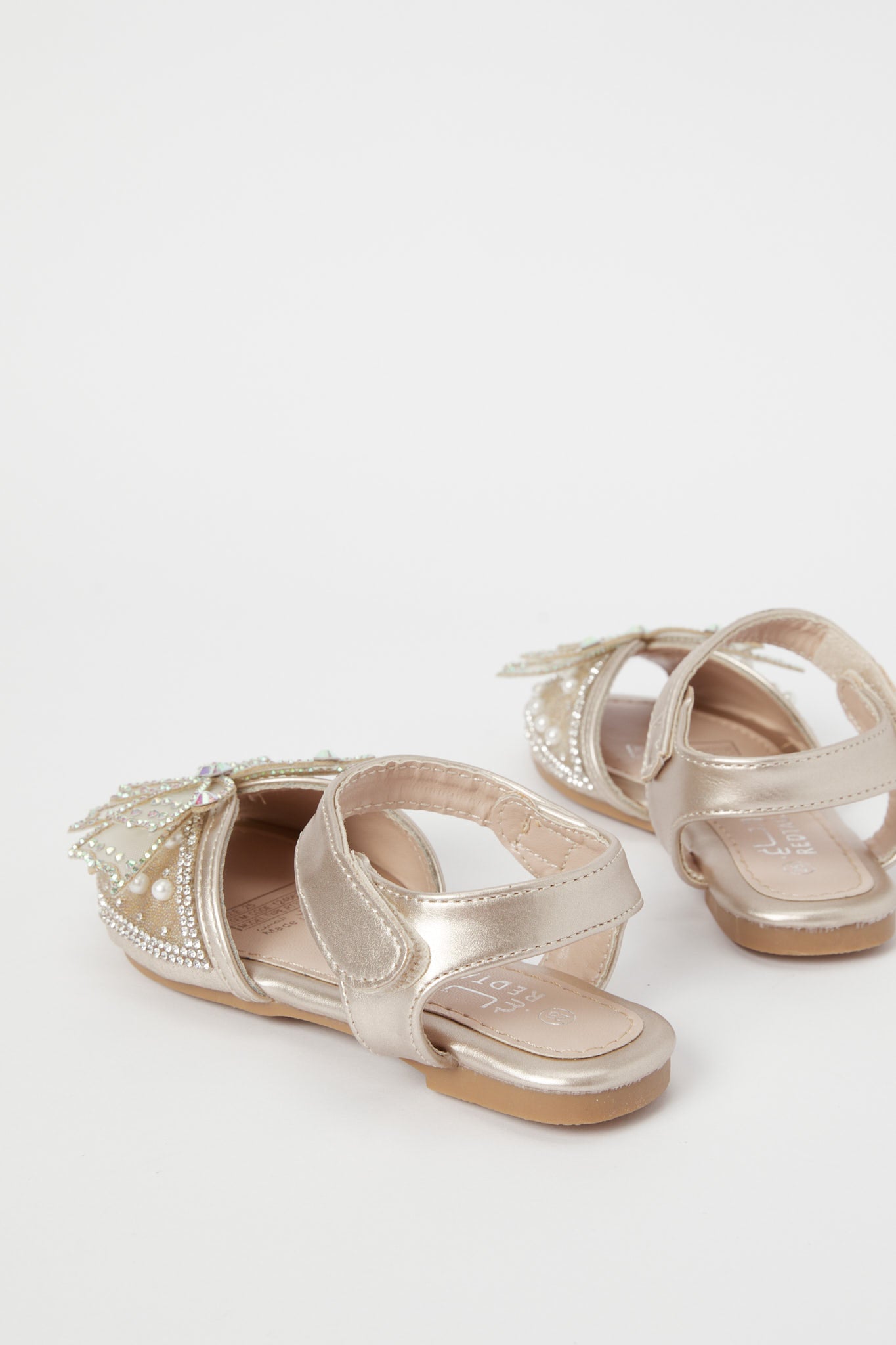 Redtag-Gold-Bow-Sandal-Category:Shoes,-Colour:Gold,-Deals:New-In,-Event:,-Filter:Girls-Footwear-(3-to-5-Yrs),-GIR-Sandals,-H1:FOO,-H2:GIR,-H3:SAF,-H4:SAN,-New-In-GIR-FOO,-Non-Sale,-Promo:,-RMD,-S23B,-Season:S23B,-Section:Girls-(0-to-14Yrs)-Girls-3 to 5 Years