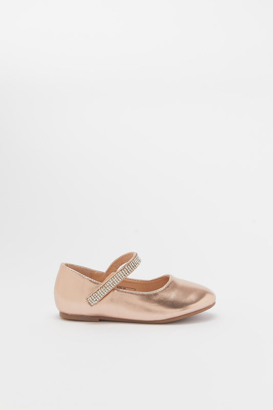 Redtag-Gold-Diamante-Trim-Ballerina
(Repeat)-Category:Shoes,-Colour:Gold,-Deals:New-In,-Filter:Girls-Footwear-(3-to-5-Yrs),-GIR-Shoes,-H1:FOO,-H2:GIR,-H3:SHO,-H4:CAH,-New-In-GIR-FOO,-Non-Sale,-Promo:RMD,-RMD,-S23B,-Season:S23B,-Section:Girls-(0-to-14Yrs)-Girls-3 to 5 Years