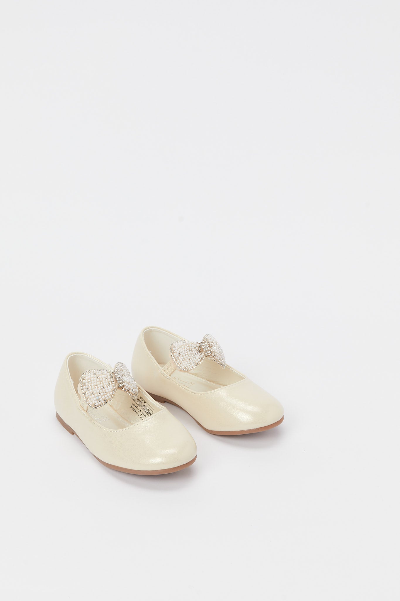 Redtag-Gold-Bow-Detail-Ballerina-Category:Shoes,-Colour:Gold,-Deals:New-In,-Filter:Girls-Footwear-(3-to-5-Yrs),-GIR-Shoes,-H1:FOO,-H2:GIR,-H3:SHO,-H4:CAH,-New-In-GIR-FOO,-Non-Sale,-Promo:RMD,-RMD,-S23B,-Season:S23B,-Section:Girls-(0-to-14Yrs)-Girls-3 to 5 Years