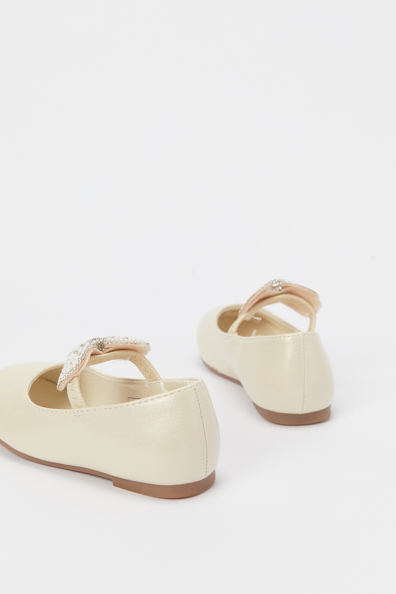 Redtag-Gold-Bow-Detail-Ballerina-Category:Shoes,-Colour:Gold,-Deals:New-In,-Filter:Girls-Footwear-(3-to-5-Yrs),-GIR-Shoes,-H1:FOO,-H2:GIR,-H3:SHO,-H4:CAH,-New-In-GIR-FOO,-Non-Sale,-Promo:RMD,-RMD,-S23B,-Season:S23B,-Section:Girls-(0-to-14Yrs)-Girls-3 to 5 Years