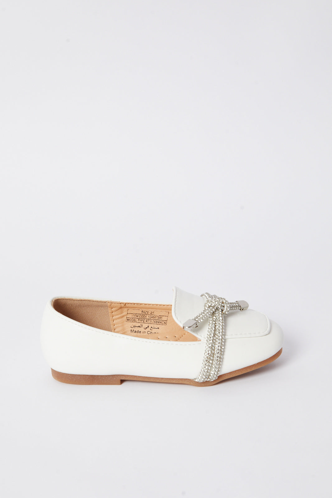 Redtag-White-Loafer-Category:Shoes,-Colour:White,-Deals:New-In,-Filter:Girls-Footwear-(3-to-5-Yrs),-GIR-Shoes,-N/A,-New-In-GIR-FOO,-Non-Sale,-S23B,-Section:Girls-(0-to-14Yrs)-Girls-3 to 5 Years