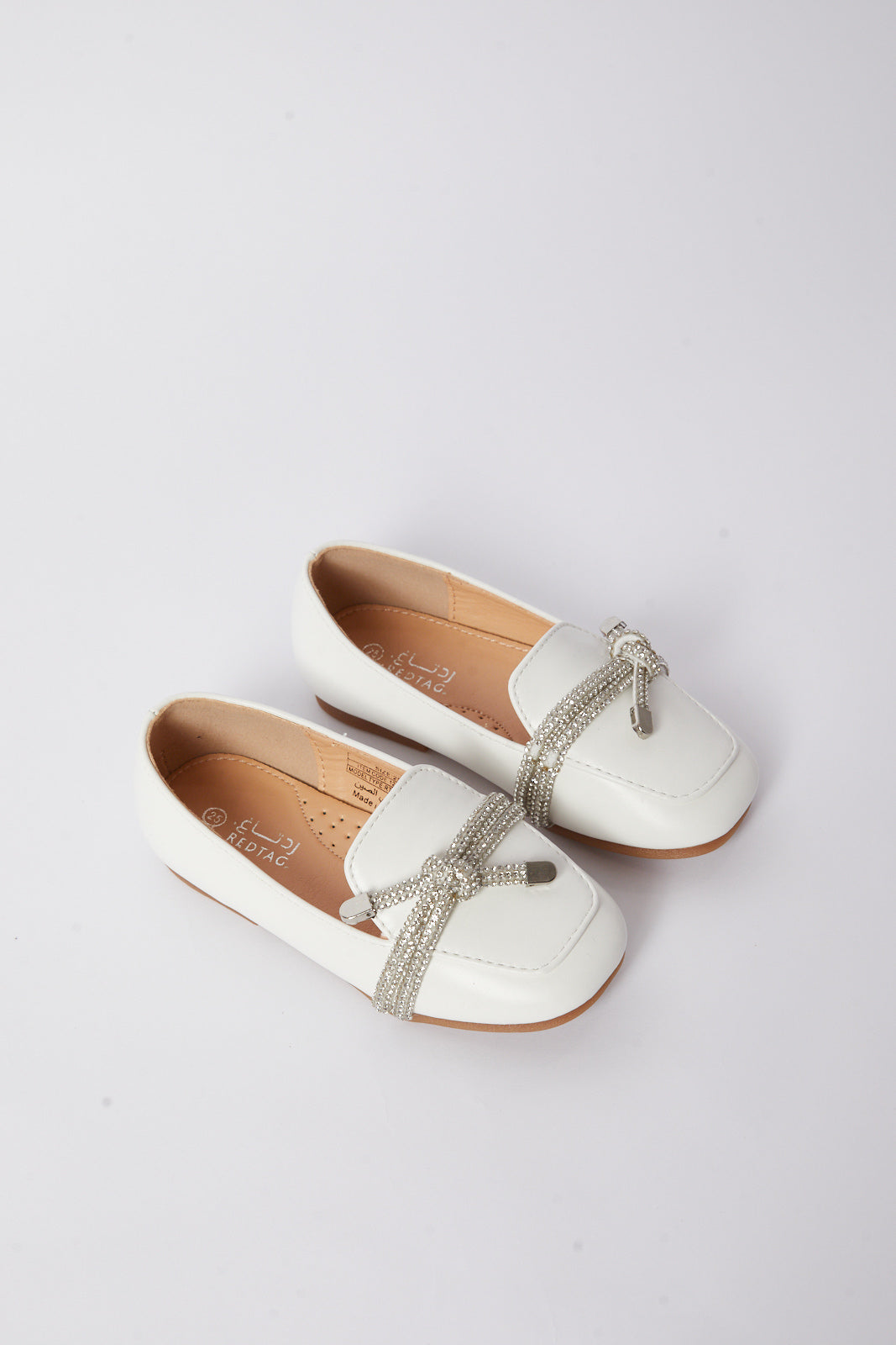 Redtag-White-Loafer-Category:Shoes,-Colour:White,-Deals:New-In,-Filter:Girls-Footwear-(3-to-5-Yrs),-GIR-Shoes,-N/A,-New-In-GIR-FOO,-Non-Sale,-S23B,-Section:Girls-(0-to-14Yrs)-Girls-3 to 5 Years