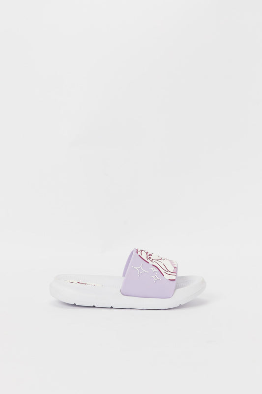 Redtag-White-Frozen-Slide-Category:Shoes,-CHR:CHR,-Colour:White,-Deals:New-In,-Filter:Girls-Footwear-(3-to-5-Yrs),-GIR-Flip-Flops,-H1:FOO,-H2:GIR,-H3:SAF,-H4:FLF,-N/A,-New-In-GIR-FOO,-Non-Sale,-S23A,-Season:S23A,-Section:Girls-(0-to-14Yrs)-Girls-3 to 5 Years