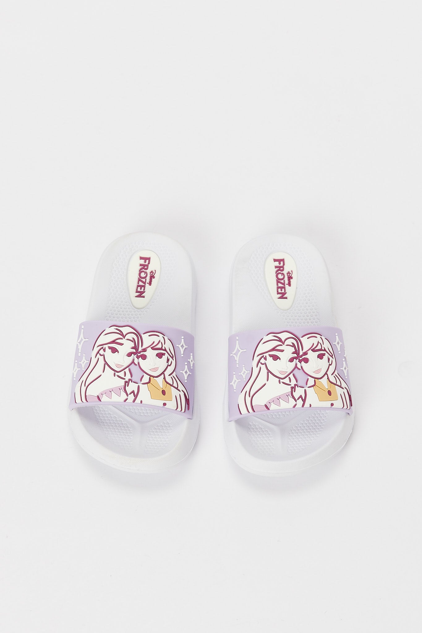 Redtag-White-Frozen-Slide-Category:Shoes,-CHR:CHR,-Colour:White,-Deals:New-In,-Filter:Girls-Footwear-(3-to-5-Yrs),-GIR-Flip-Flops,-H1:FOO,-H2:GIR,-H3:SAF,-H4:FLF,-N/A,-New-In-GIR-FOO,-Non-Sale,-S23A,-Season:S23A,-Section:Girls-(0-to-14Yrs)-Girls-3 to 5 Years
