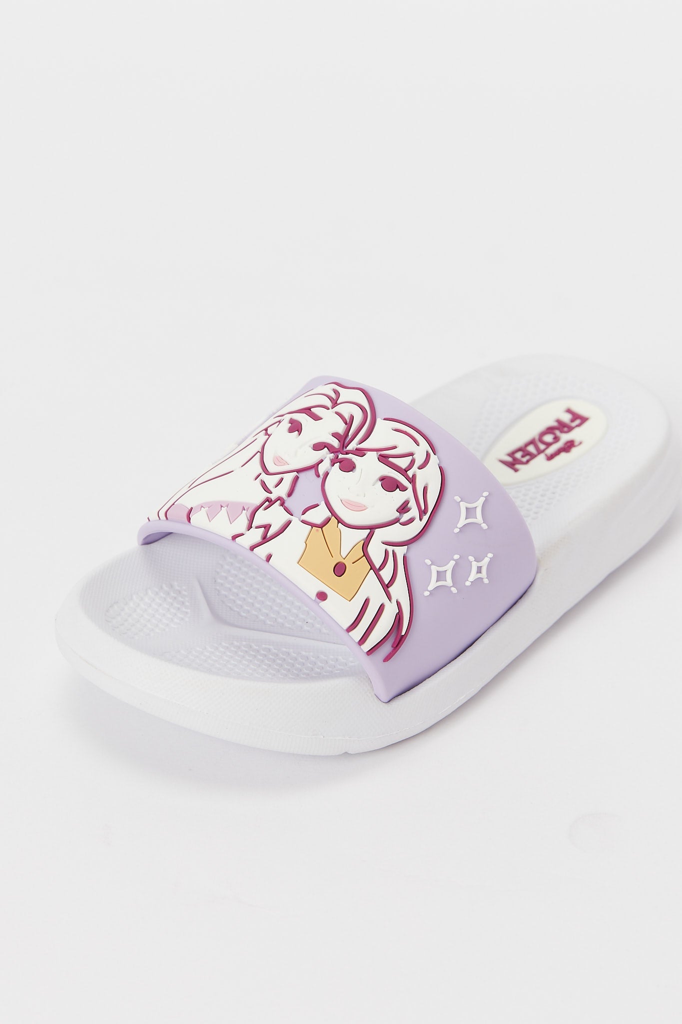 Redtag-White-Frozen-Slide-Category:Shoes,-CHR:CHR,-Colour:White,-Deals:New-In,-Filter:Girls-Footwear-(3-to-5-Yrs),-GIR-Flip-Flops,-H1:FOO,-H2:GIR,-H3:SAF,-H4:FLF,-N/A,-New-In-GIR-FOO,-Non-Sale,-S23A,-Season:S23A,-Section:Girls-(0-to-14Yrs)-Girls-3 to 5 Years