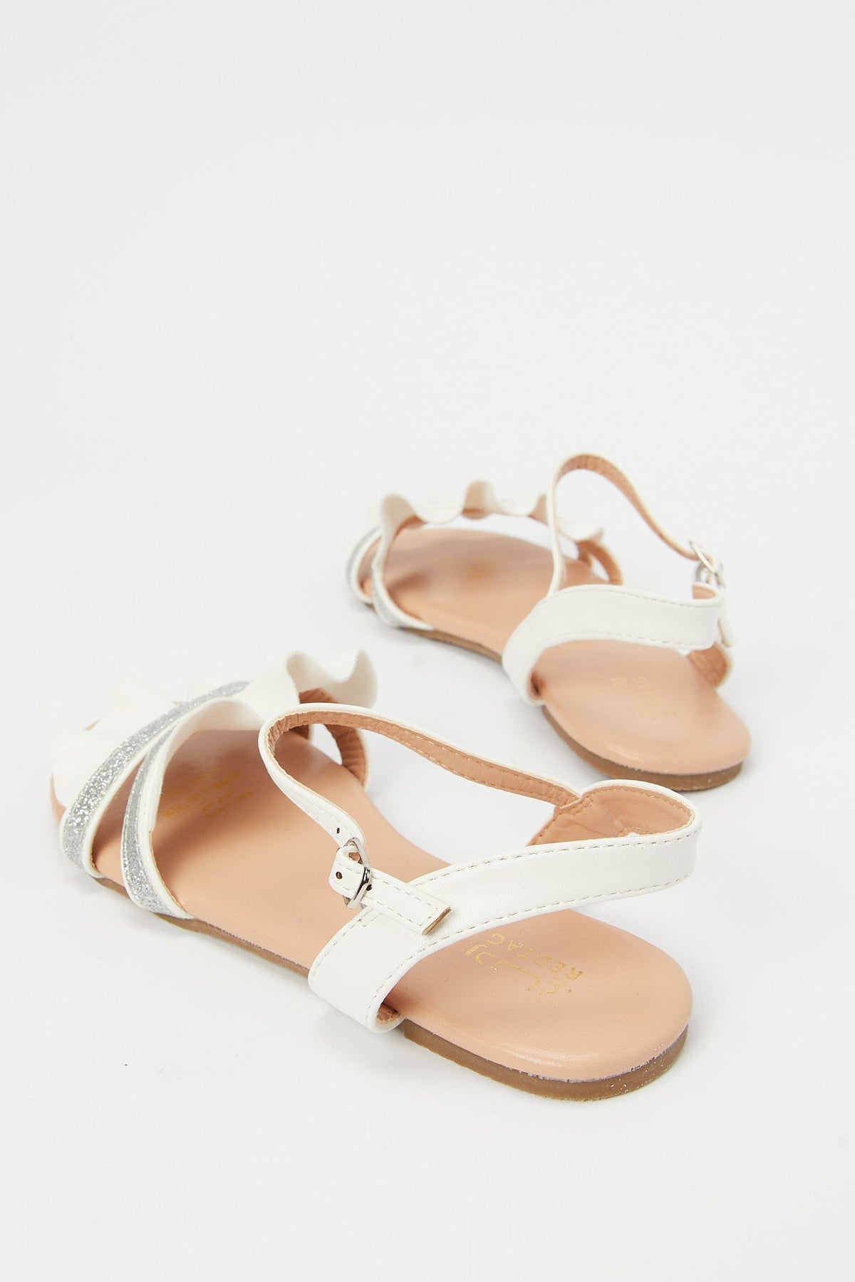 Redtag-White-Strap-Sandal-Category:Shoes,-Colour:White,-Deals:New-In,-Filter:Girls-Footwear-(5-to-14-Yrs),-GSR-Sandals,-H1:FOO,-H2:GSR,-H3:SAF,-H4:SAN,-New-In-GSR-FOO,-Non-Sale,-Promo:,-RMD,-S23B,-Season:S23B,-Section:Girls-(0-to-14Yrs)-Senior-Girls-5 to 14 Years