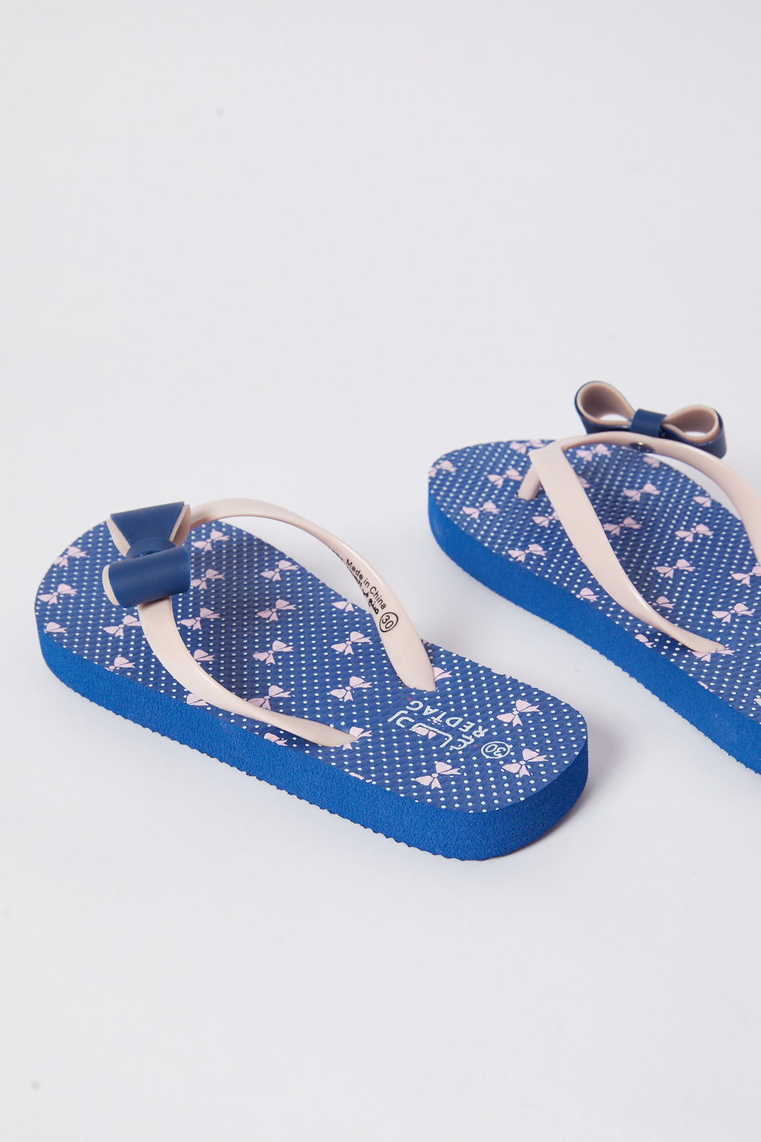 Redtag-Navy-Bow-Trim-Flip-Flop-Category:Shoes,-Colour:Navy,-Deals:New-In,-Filter:Girls-Footwear-(5-to-14-Yrs),-GSR-Flip-Flops,-N/A,-New-In-GSR-FOO,-Non-Sale,-S23B,-Section:Girls-(0-to-14Yrs)-Senior-Girls-5 to 14 Years