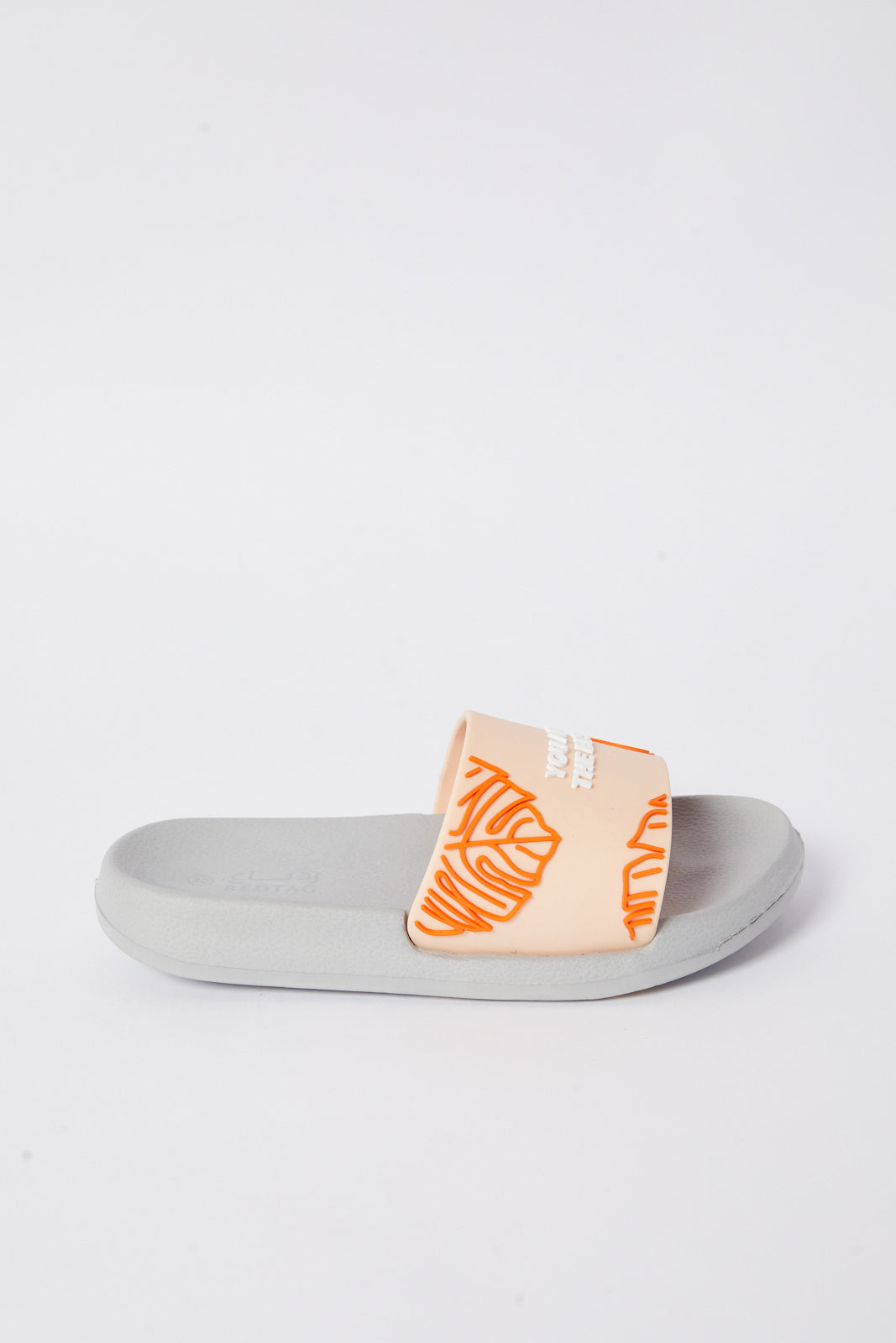 Redtag-Grey-Slogan-Slide-Category:Shoes,-Colour:Grey,-Deals:New-In,-Filter:Girls-Footwear-(5-to-14-Yrs),-GSR-Flip-Flops,-N/A,-New-In-GSR-FOO,-Non-Sale,-S23B,-Section:Girls-(0-to-14Yrs)-Senior-Girls-5 to 14 Years