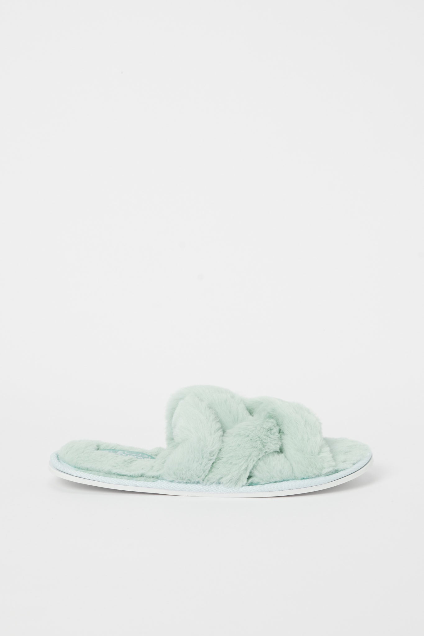 Redtag-Green-Cross-Over-Slipper-Category:Shoes,-Colour:Green,-Deals:New-In,-Filter:Women's-Footwear,-H1:FOO,-H2:LAD,-H3:SLI,-H4:SLI,-N/A,-New-In-Women-FOO,-Non-Sale,-S23B,-Season:S23B,-Section:Women,-Women-Slippers-Women's-
