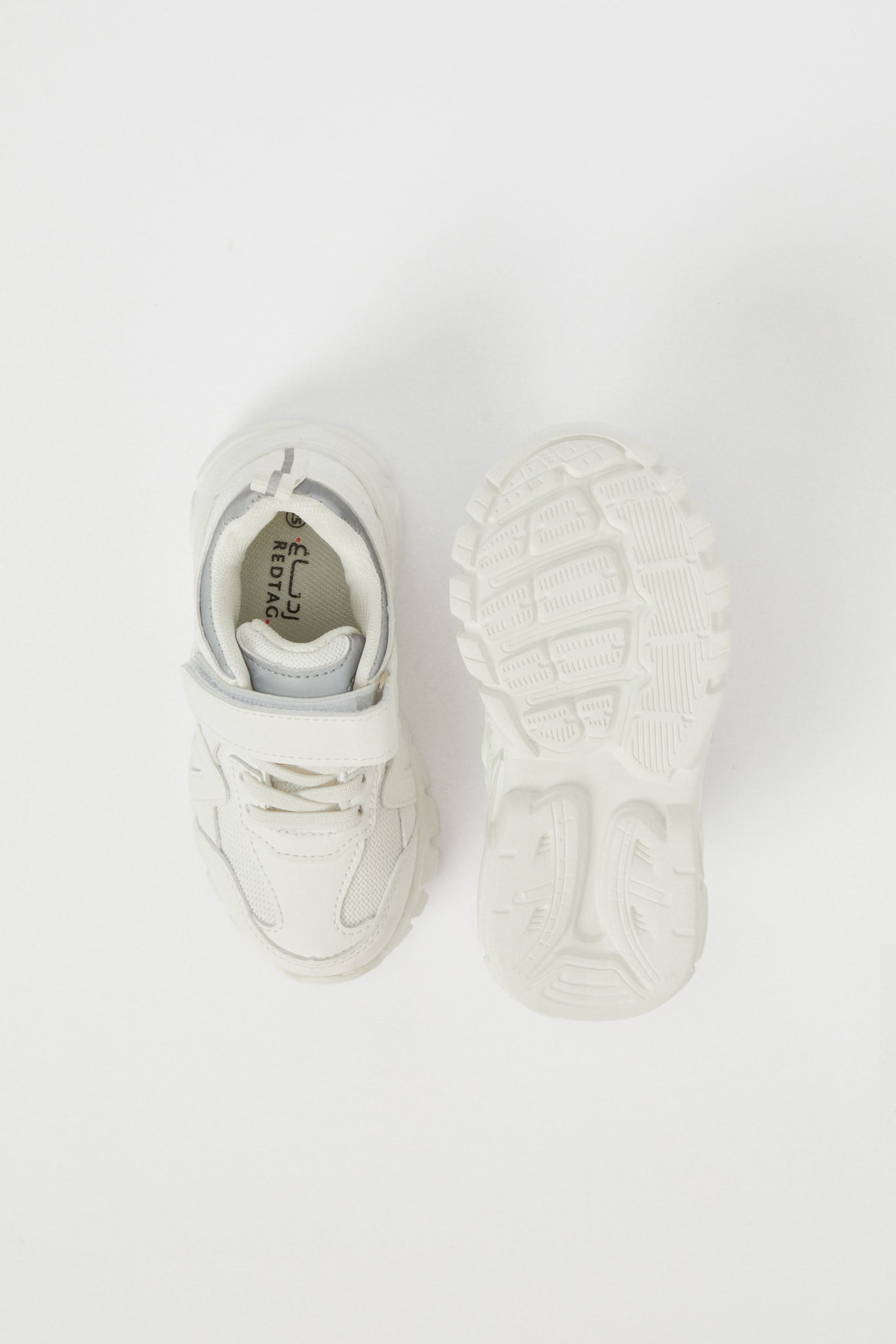 Redtag-White-Colour-Block-Chunky-Sneaker-BOY-Trainers,-Category:Shoes,-Colour:White,-Deals:New-In,-Filter:Boys-Footwear-(3-to-5-Yrs),-H1:FOO,-H2:BOY,-H3:TRN,-H4:CLT,-N/A,-New-In-BOY-FOO,-Non-Sale,-S23B,-Season:S23B,-Section:Boys-(0-to-14Yrs)-Boys-3 to 5 Years