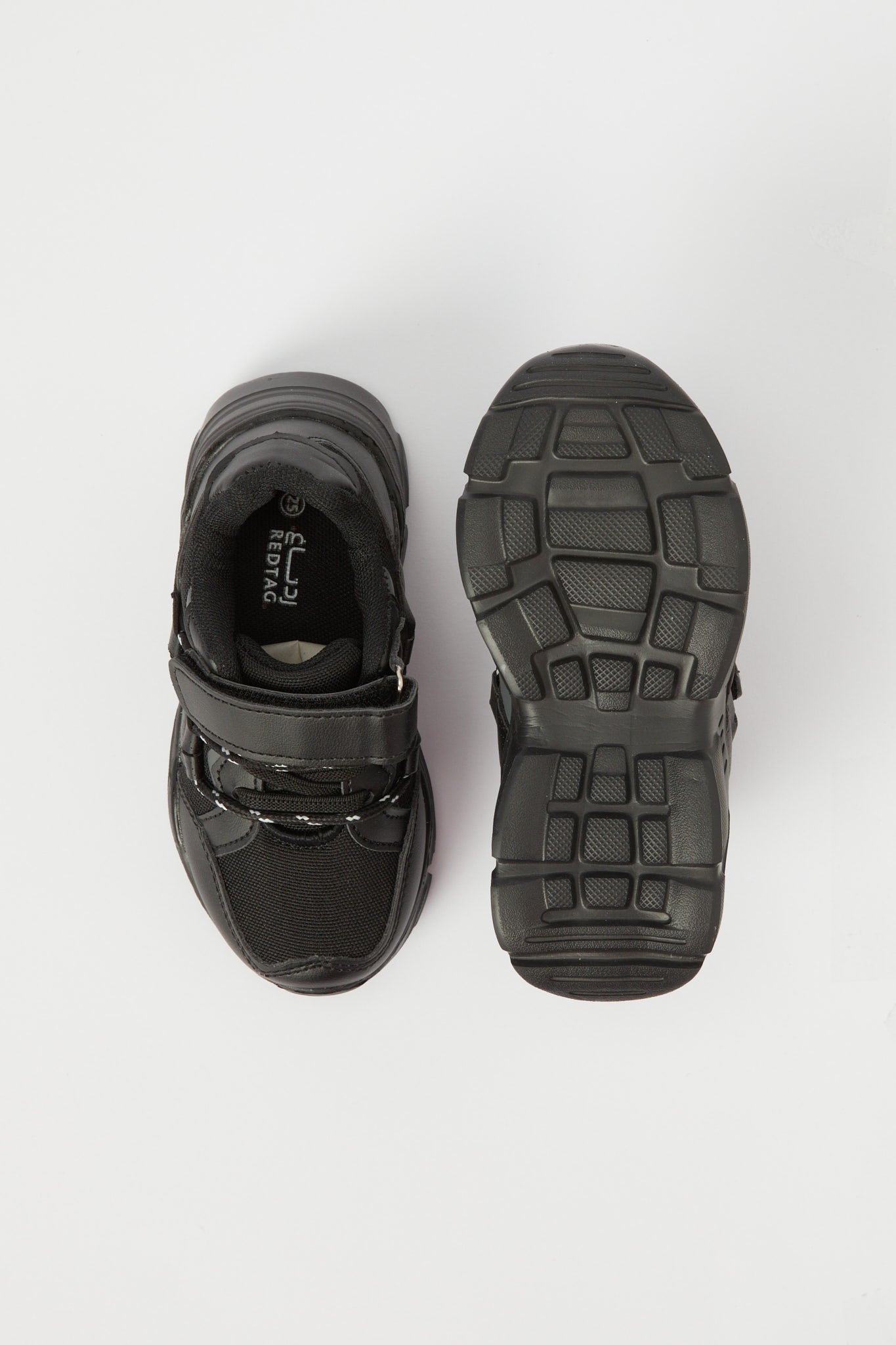 Redtag-Black-Fabric-Block-Chunky-Sneaker-BOY-Trainers,-Category:Shoes,-Colour:Black,-Deals:New-In,-Filter:Boys-Footwear-(3-to-5-Yrs),-H1:FOO,-H2:BOY,-H3:TRN,-H4:CLT,-N/A,-New-In-BOY-FOO,-Non-Sale,-S23B,-Season:S23B,-Section:Boys-(0-to-14Yrs)-Boys-3 to 5 Years