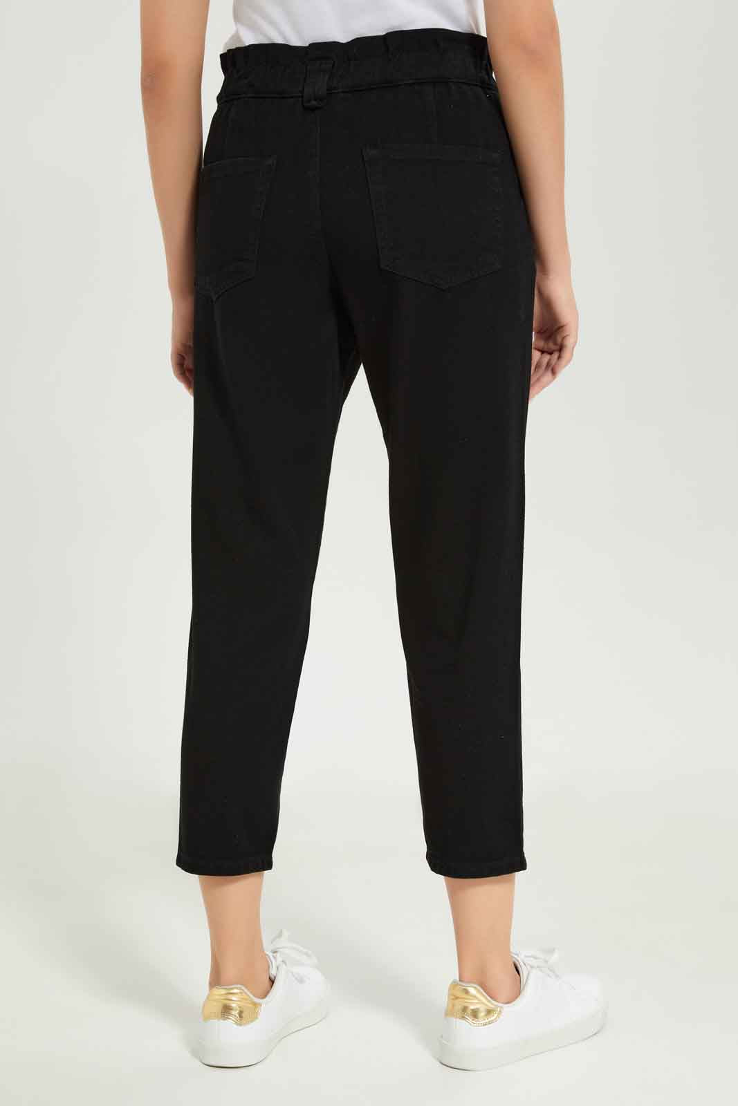 Redtag-Women-Black-Baggy-Fit-Trouser-Category:Jeans,-Colour:Black,-Deals:New-In,-Dept:Ladieswear,-Filter:Women's-Clothing,-New-In-Women-APL,-Non-Sale,-S23A,-Section:Women,-TBL,-Women-Jeans-Women's-