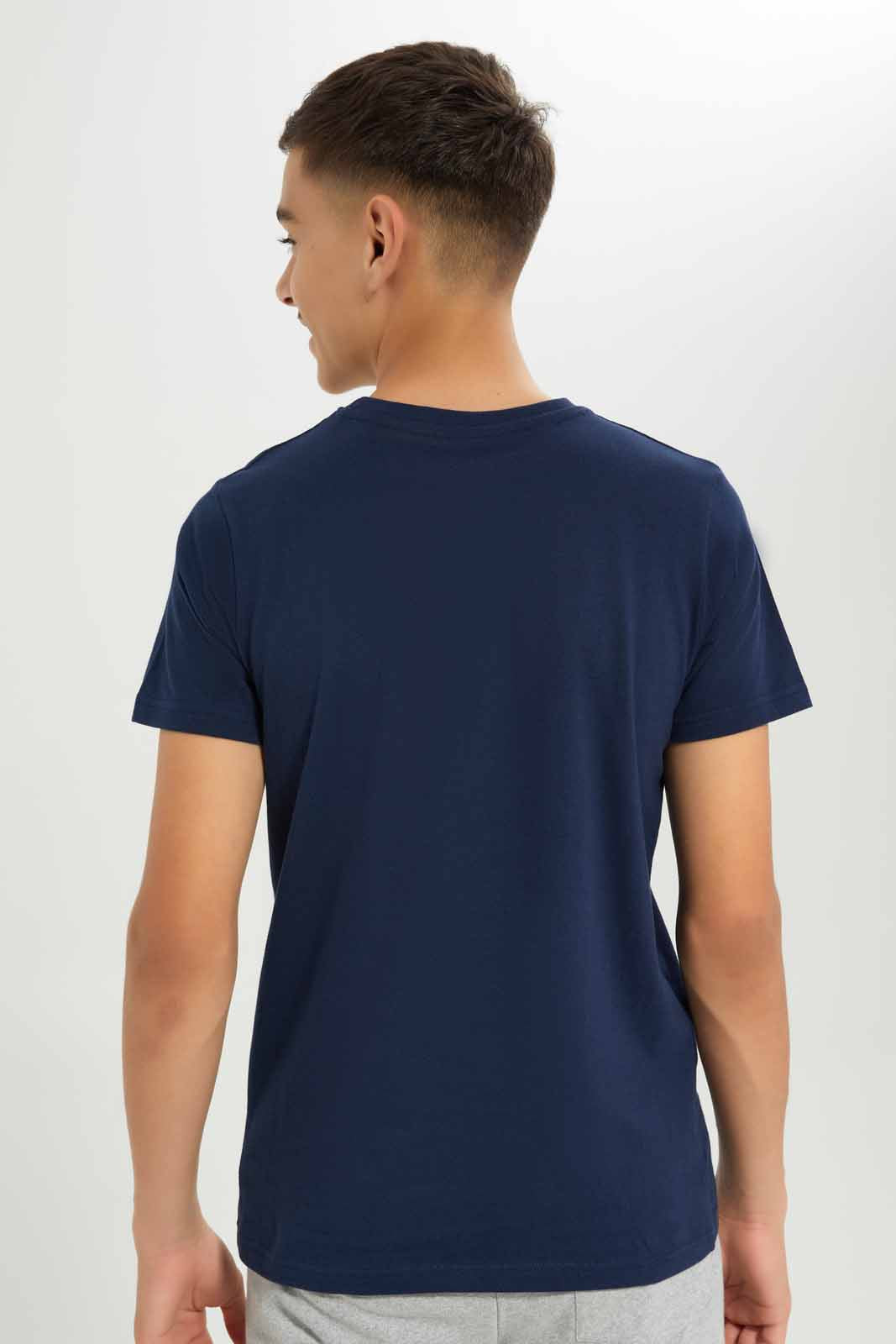Redtag-Boys-Navy-Rubber-Print-Tee-BSR-T-Shirts,-Category:T-Shirts,-Colour:Navy,-Deals:New-In,-Dept:Boys,-Filter:Senior-Boys-(8-to-14-Yrs),-New-In-BSR-APL,-Non-Sale,-S23A,-Section:Boys-(0-to-14Yrs)-Senior-Boys-9 to 14 Years