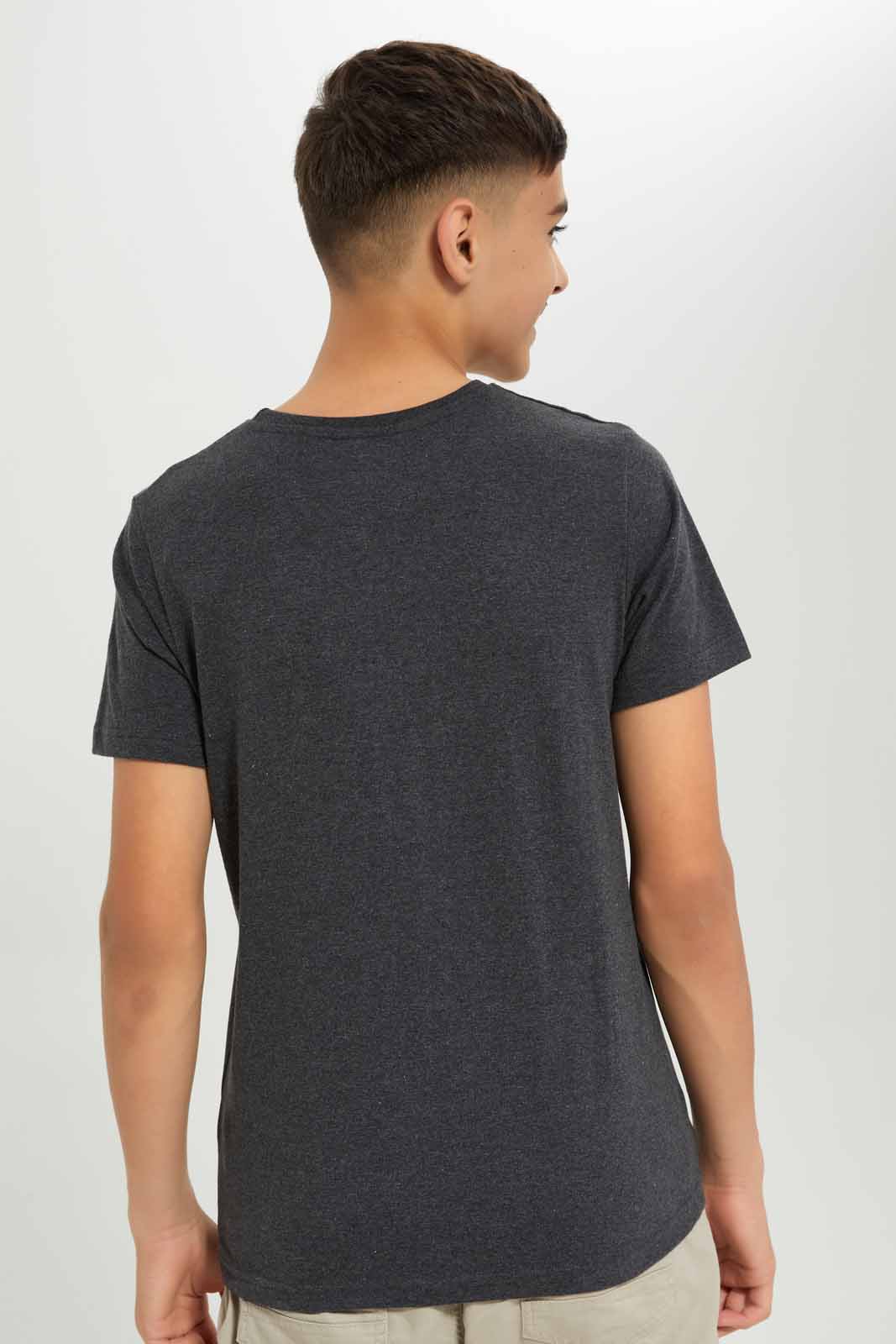 Redtag-Boys-Charcoal-Rubber-Print-Tee-BSR-T-Shirts,-Category:T-Shirts,-Colour:Charcoal,-Deals:New-In,-Dept:Boys,-Filter:Senior-Boys-(8-to-14-Yrs),-New-In-BSR-APL,-Non-Sale,-S23A,-Section:Boys-(0-to-14Yrs)-Senior-Boys-9 to 14 Years