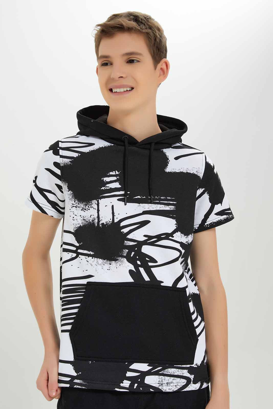 Redtag-Boys-Black-Scribble-Hoody-Sweatshirt-BSR-Sweatshirts,-Category:Sweatshirts,-Colour:Black,-Deals:New-In,-Dept:Boys,-Filter:Senior-Boys-(8-to-14-Yrs),-New-In-BSR-APL,-Non-Sale,-S23A,-Section:Boys-(0-to-14Yrs)-Senior-Boys-9 to 14 Years