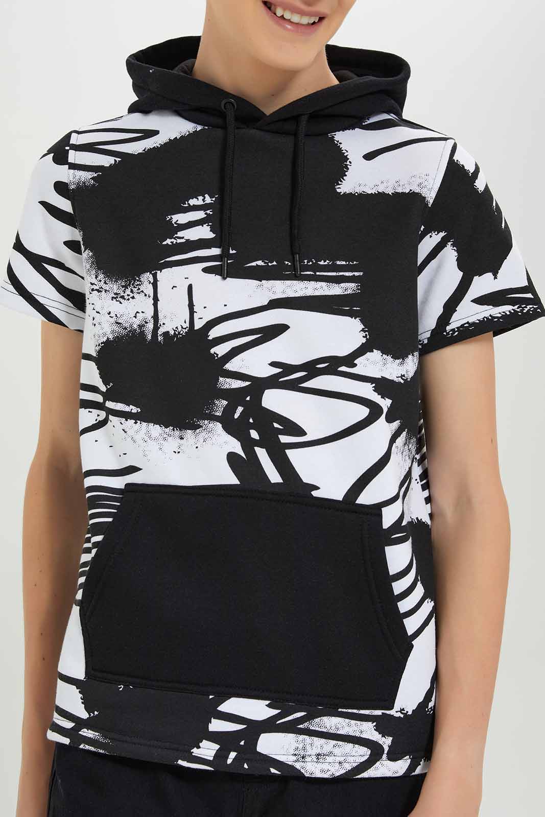 Redtag-Boys-Black-Scribble-Hoody-Sweatshirt-BSR-Sweatshirts,-Category:Sweatshirts,-Colour:Black,-Deals:New-In,-Dept:Boys,-Filter:Senior-Boys-(8-to-14-Yrs),-New-In-BSR-APL,-Non-Sale,-S23A,-Section:Boys-(0-to-14Yrs)-Senior-Boys-9 to 14 Years