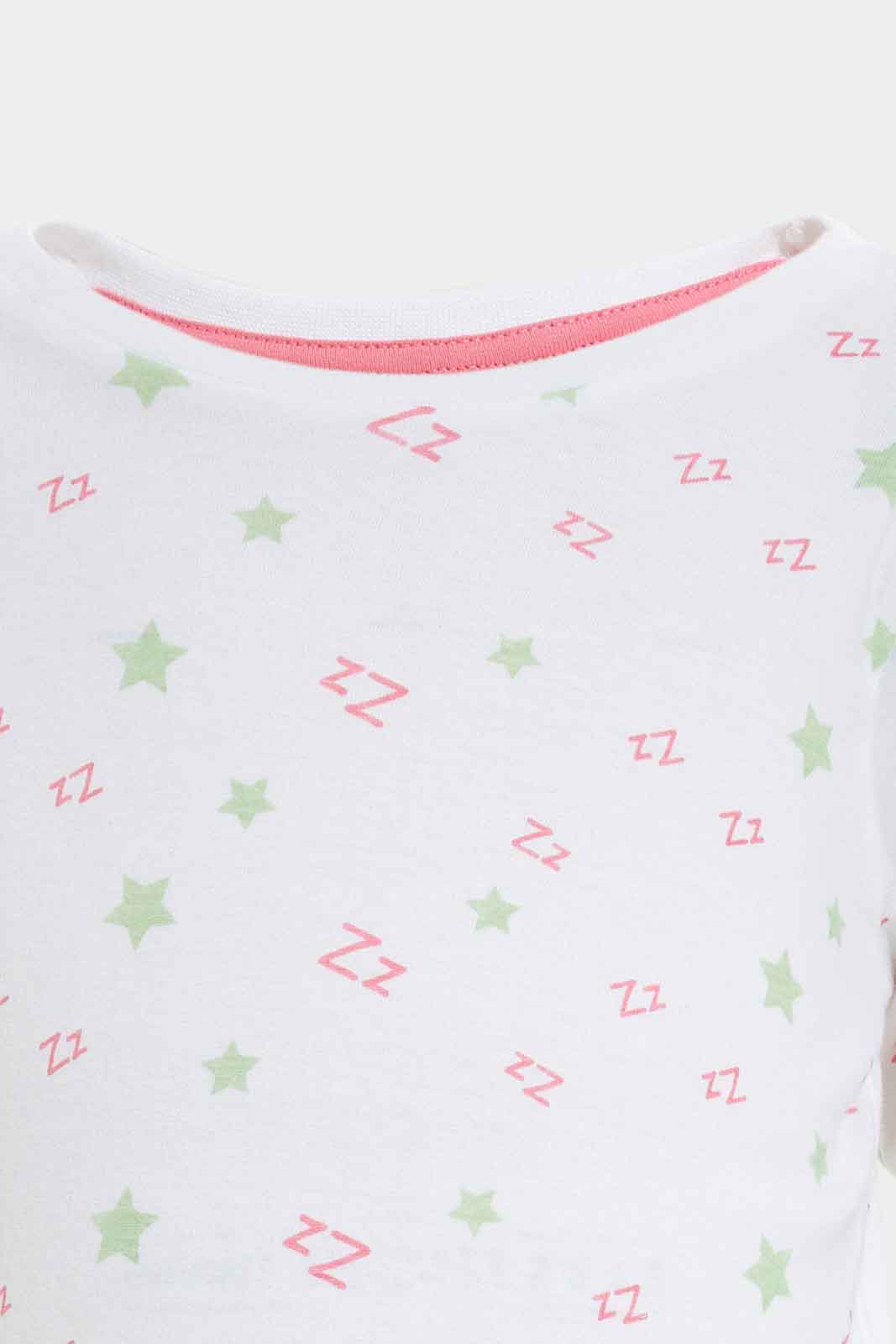 Redtag-Girls-Assorted-4Pc-Pack-Pyjama-Set-Category:Pyjama-Sets,-Colour:Assorted,-Deals:New-In,-Dept:Girls,-Filter:Infant-Girls-(3-to-24-Mths),-ING-Pyjama-Sets,-New-In-ING-APL,-Non-Sale,-S23A,-Section:Girls-(0-to-14Yrs)-Infant-Girls-3 to 24 Months