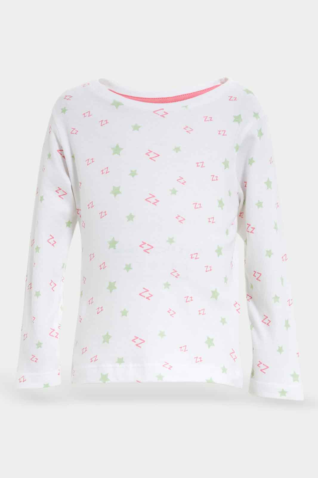 Redtag-Girls-Assorted-4Pc-Pack-Pyjama-Set-Category:Pyjama-Sets,-Colour:Assorted,-Deals:New-In,-Dept:Girls,-Filter:Infant-Girls-(3-to-24-Mths),-ING-Pyjama-Sets,-New-In-ING-APL,-Non-Sale,-S23A,-Section:Girls-(0-to-14Yrs)-Infant-Girls-3 to 24 Months