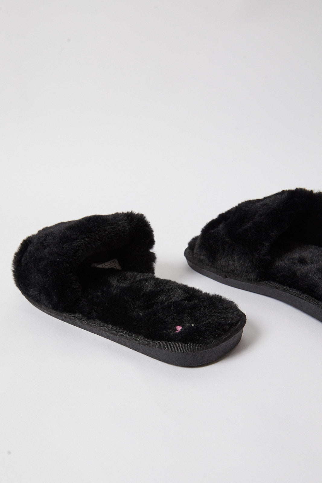 Redtag-Black-Embroidered-Slipper-Category:Shoes,-Colour:Black,-Deals:New-In,-Filter:Women's-Footwear,-N/A,-New-In-Women-FOO,-Non-Sale,-S23B,-Section:Women,-Women-Slippers-Women's-
