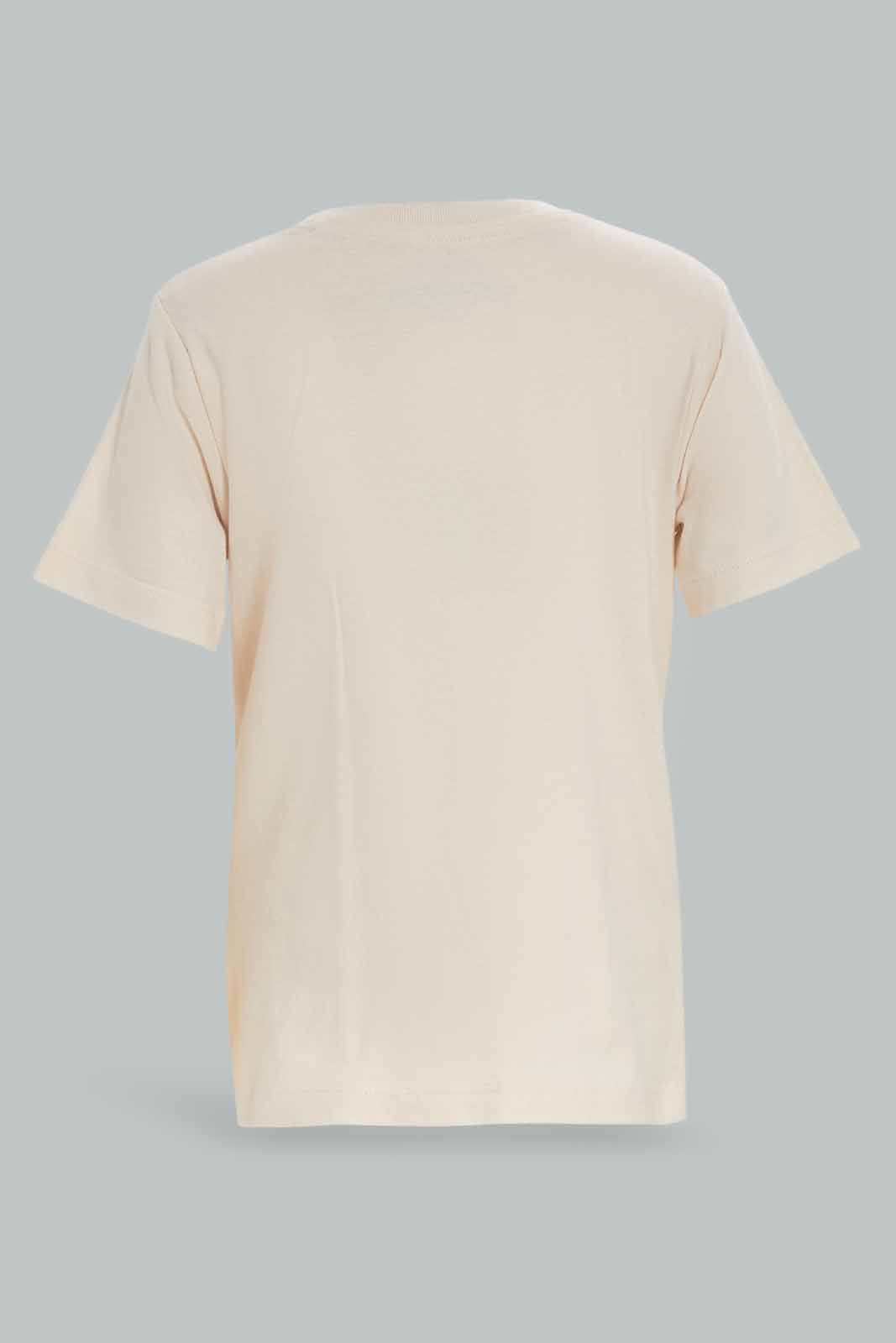 Redtag-Boys-Beige-Tshirt-And-Short-2-Pack-Pj-Set-Category:Pyjama-Sets,-Colour:Beige,-Deals:New-In,-Dept:Boys,-Filter:Infant-Boys-(3-to-24-Mths),-INB-Pyjama-Sets,-New-In-INB-APL,-Non-Sale,-S23A,-Section:Boys-(0-to-14Yrs)-Infant-Boys-3 to 24 Months