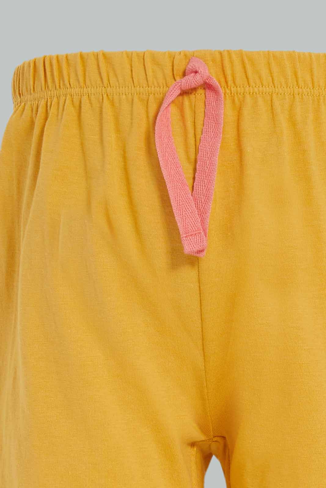 Redtag-Boys-Blue-Aop-Tshirt-And-Mustard-Short-2-Pack-Pj-Set-Category:Pyjama-Sets,-Colour:Blue,-Deals:New-In,-Dept:Boys,-Filter:Infant-Boys-(3-to-24-Mths),-INB-Pyjama-Sets,-New-In-INB-APL,-Non-Sale,-S23A,-Section:Boys-(0-to-14Yrs)-Infant-Boys-3 to 24 Months