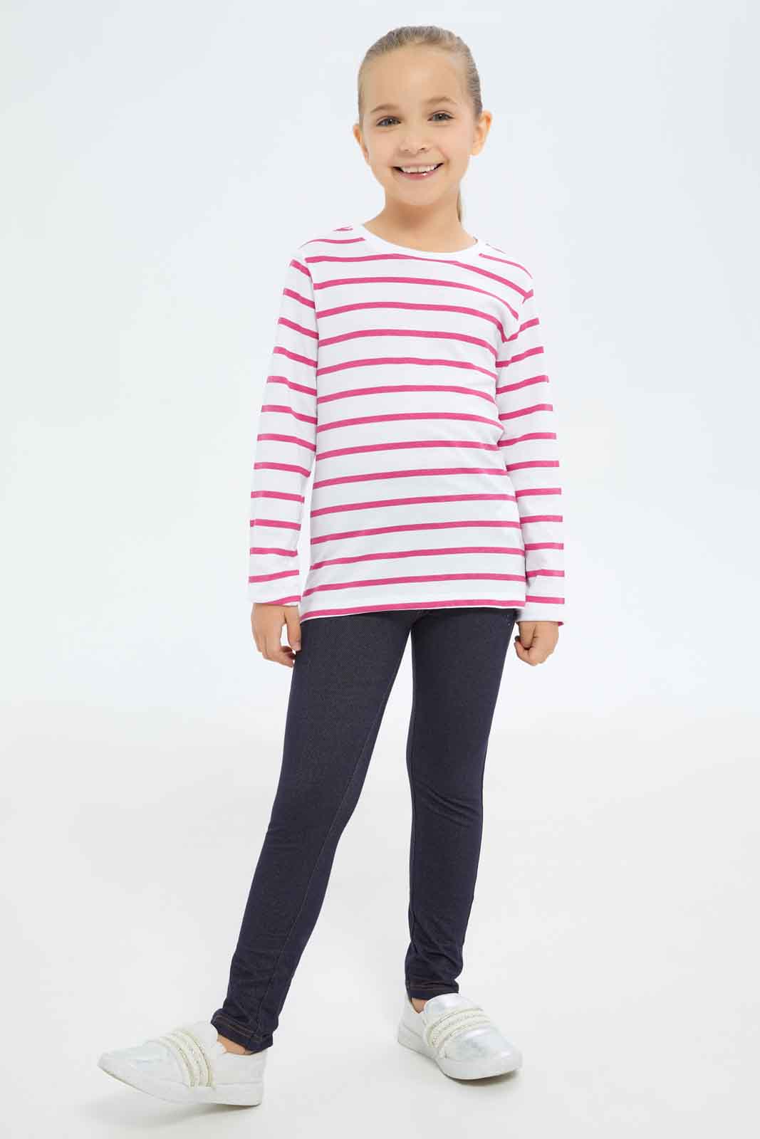 Redtag-Girls-Blue-Jeggings-Category:Jeggings,-Colour:Blue,-Deals:New-In,-Dept:Girls,-Filter:Girls-(2-to-8-Yrs),-GIR-Jeggings,-New-In-GIR-APL,-Non-Sale,-S23A,-Section:Girls-(0-to-14Yrs)-Girls-2 to 8 Years